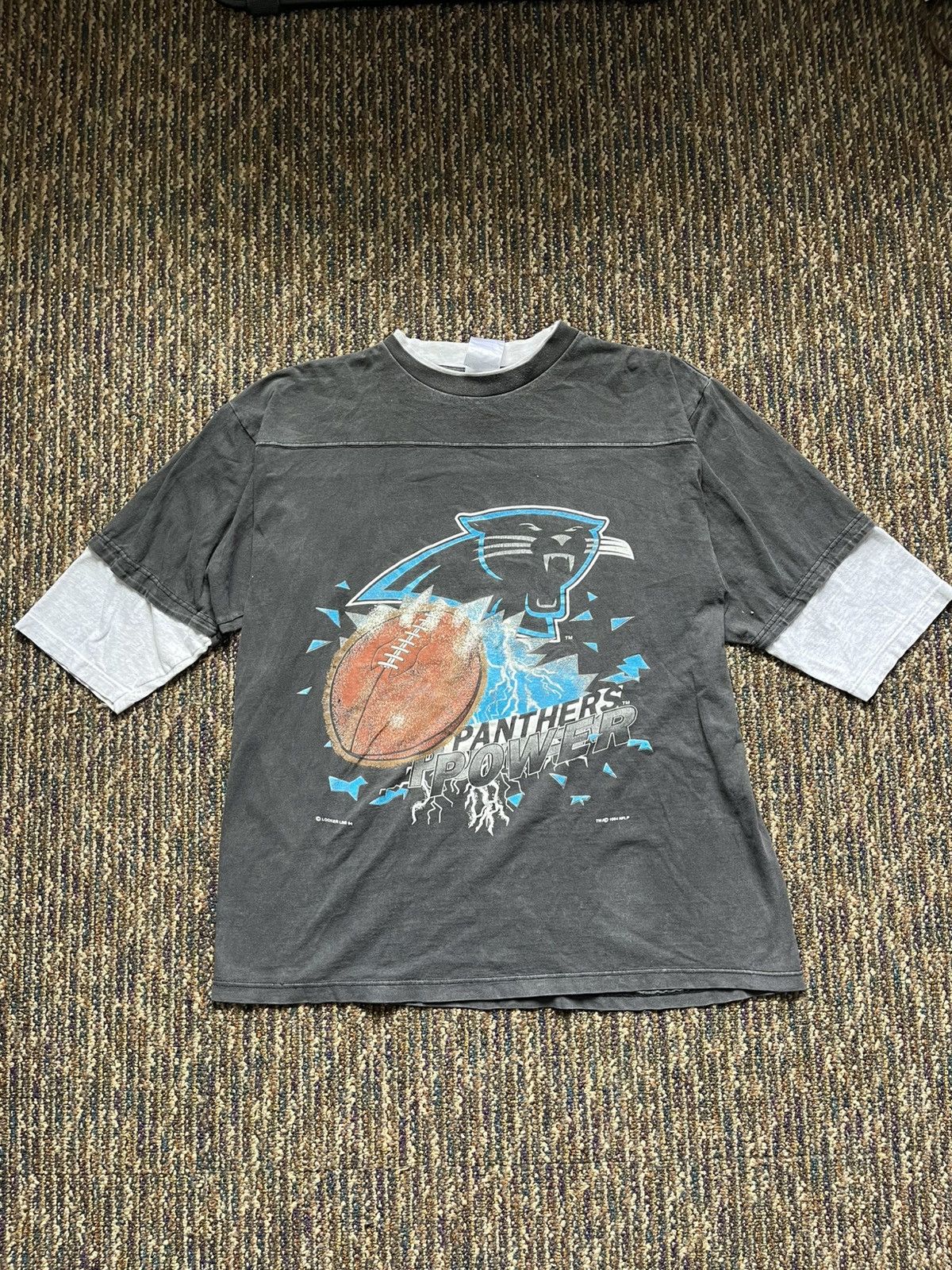 Vintage 1994 Carolina Panthers breakthrough "Panthers power" T-Shirt Size US XL / EU 56 / 4 - 1 Thumbnail