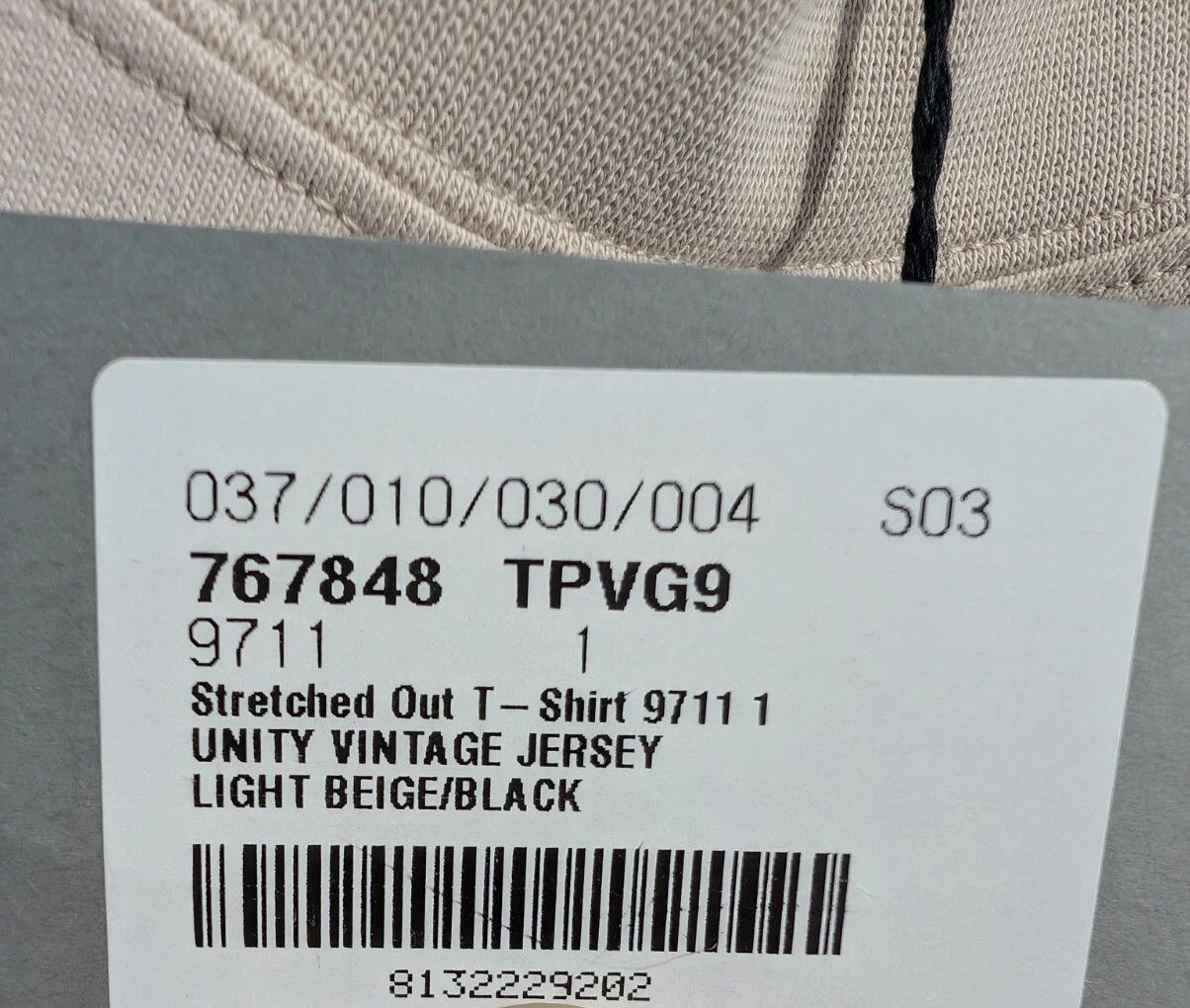 Balenciaga o1rshd1 Q:2 / Vintage Unity Stretched Out T-Shirt Beige Size US S / EU 44-46 / 1 - 19 Thumbnail