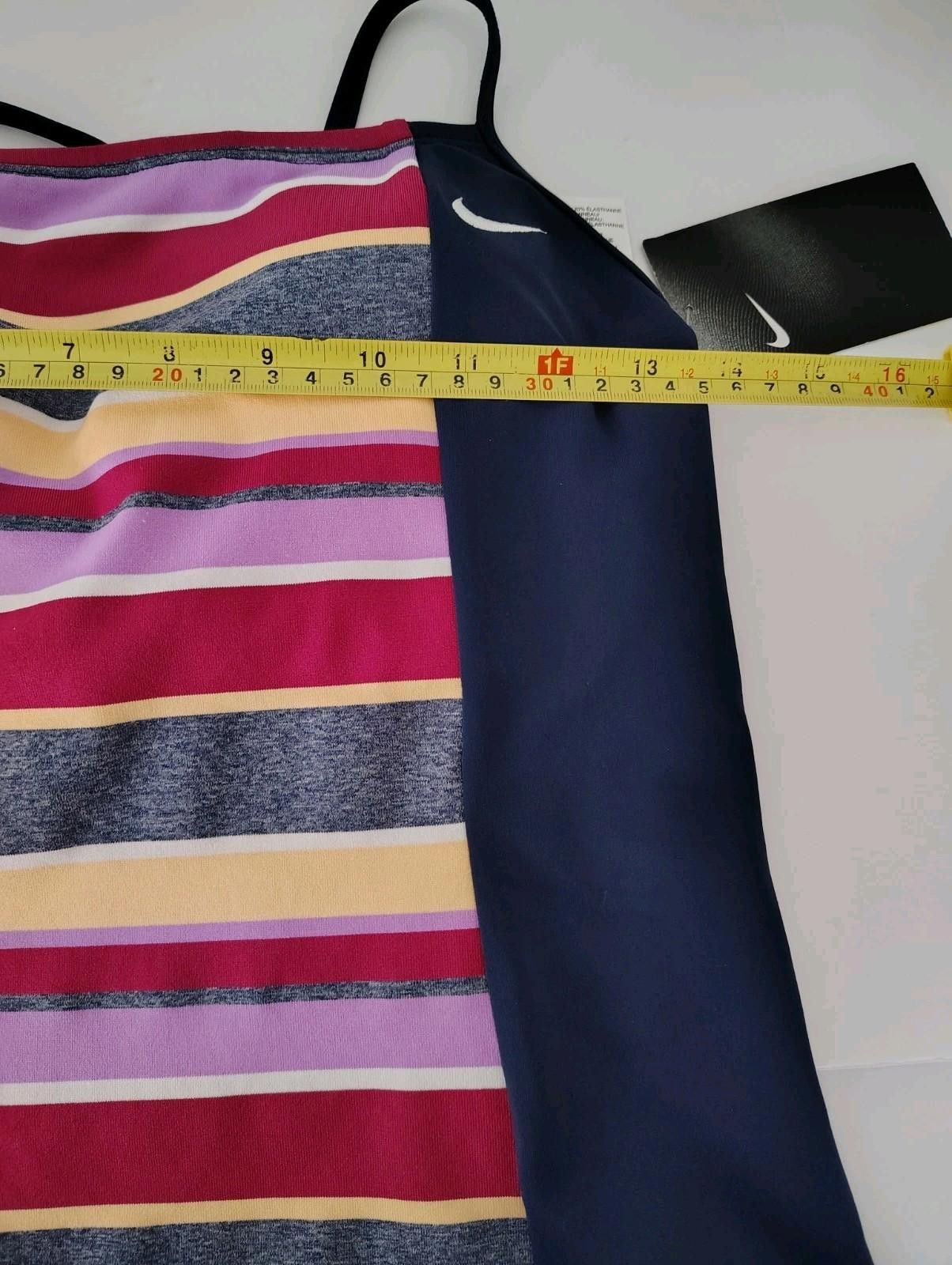 Nike Nike Swim Tankini Top Racerback Beach Multicolor Navy Suit Size ONE SIZE - 5 Thumbnail