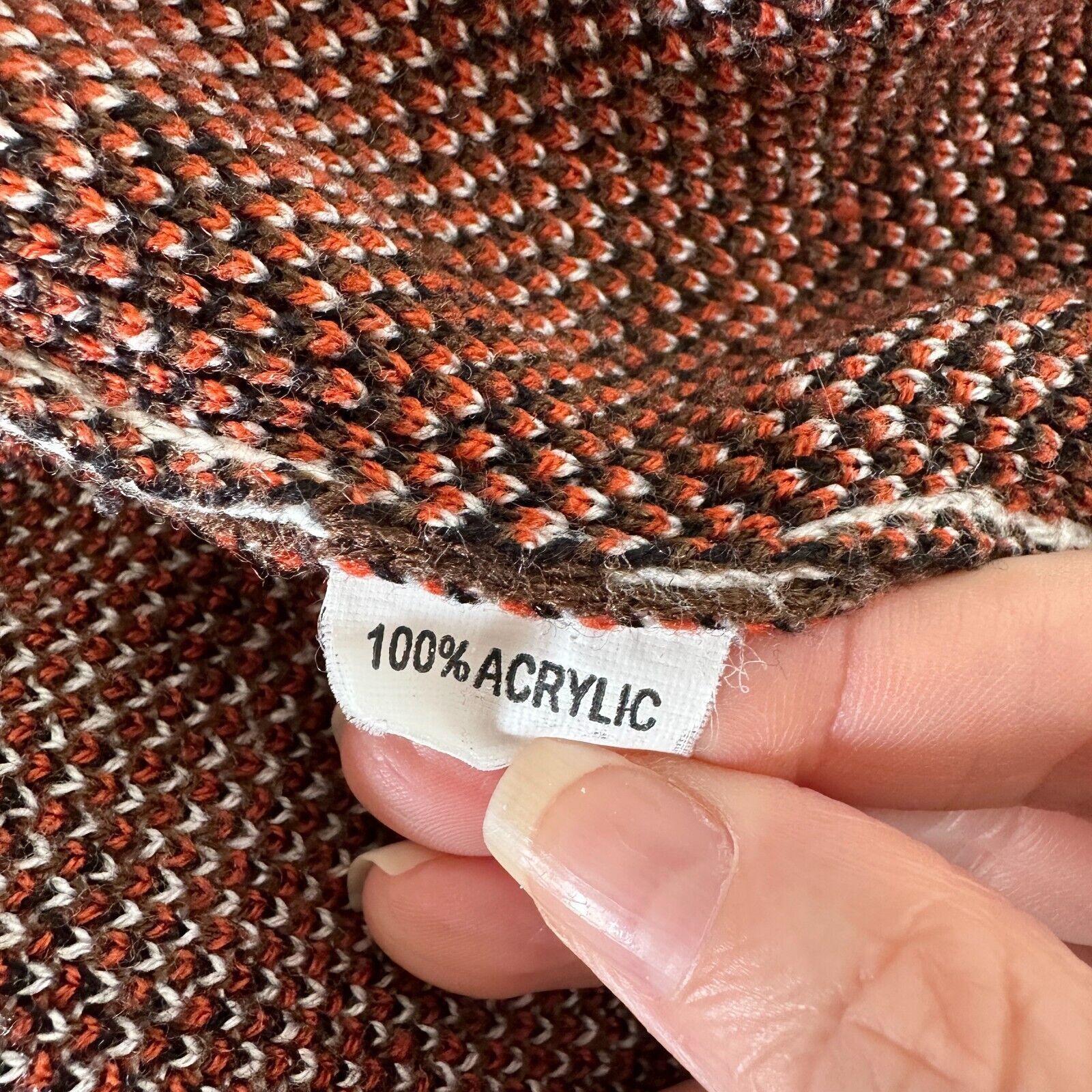 Other Mags & Pye Cream Brown Rust Native Aztec Longline Cardigan M Size M / US 6-8 / IT 42-44 - 8 Thumbnail