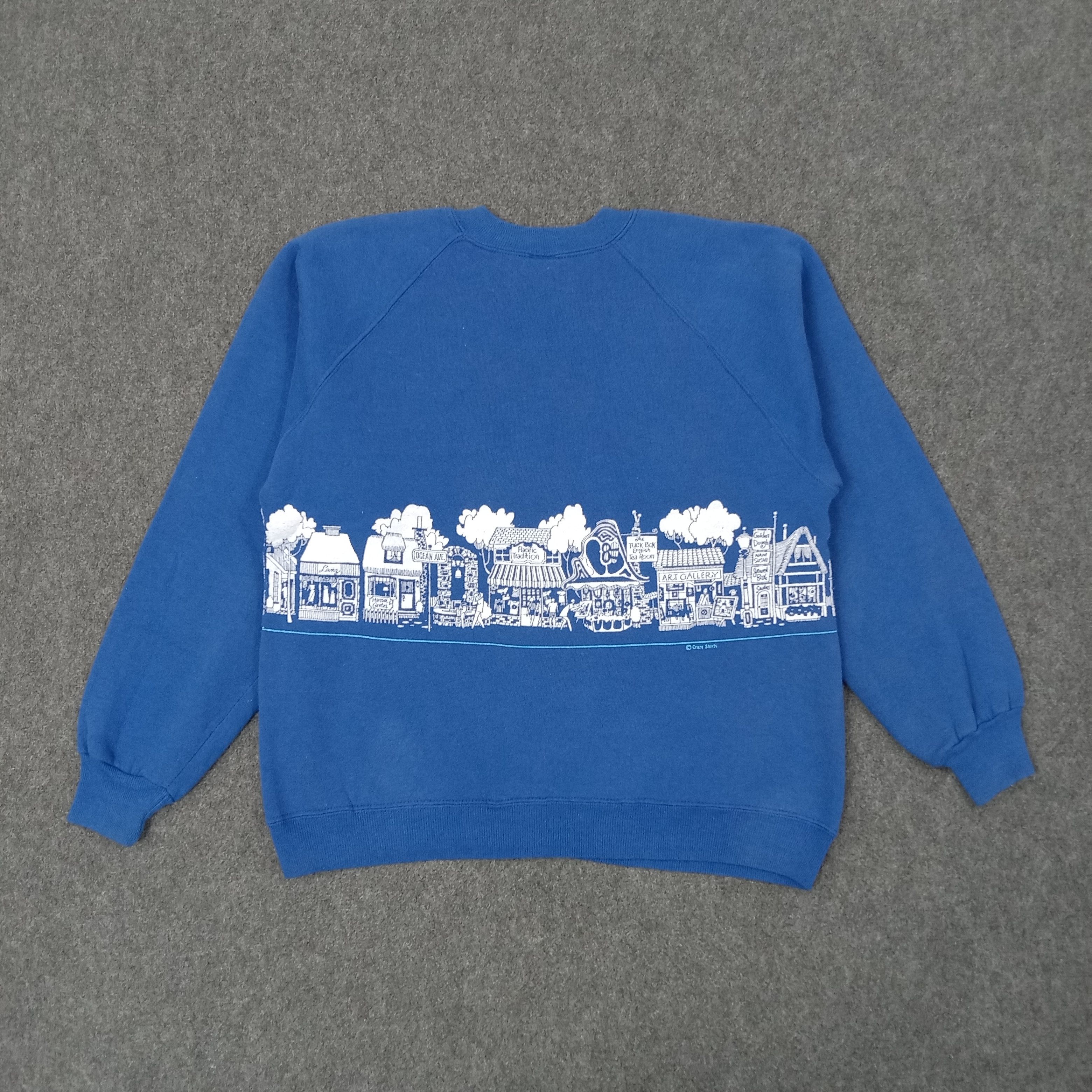 Vintage Vintage 90's Crazy Shirt CARMEL BY THE SEA Promo Sweatshirts Size US M / EU 48-50 / 2 - 1 Thumbnail