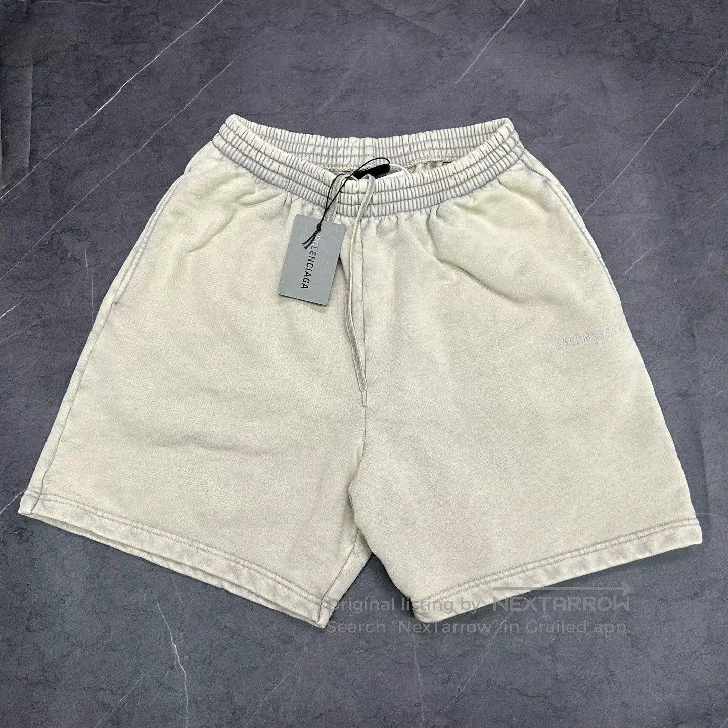 Balenciaga Balenciaga 25 Distressed Logo Shorts. Size US 32 / EU 48 - 1 Thumbnail