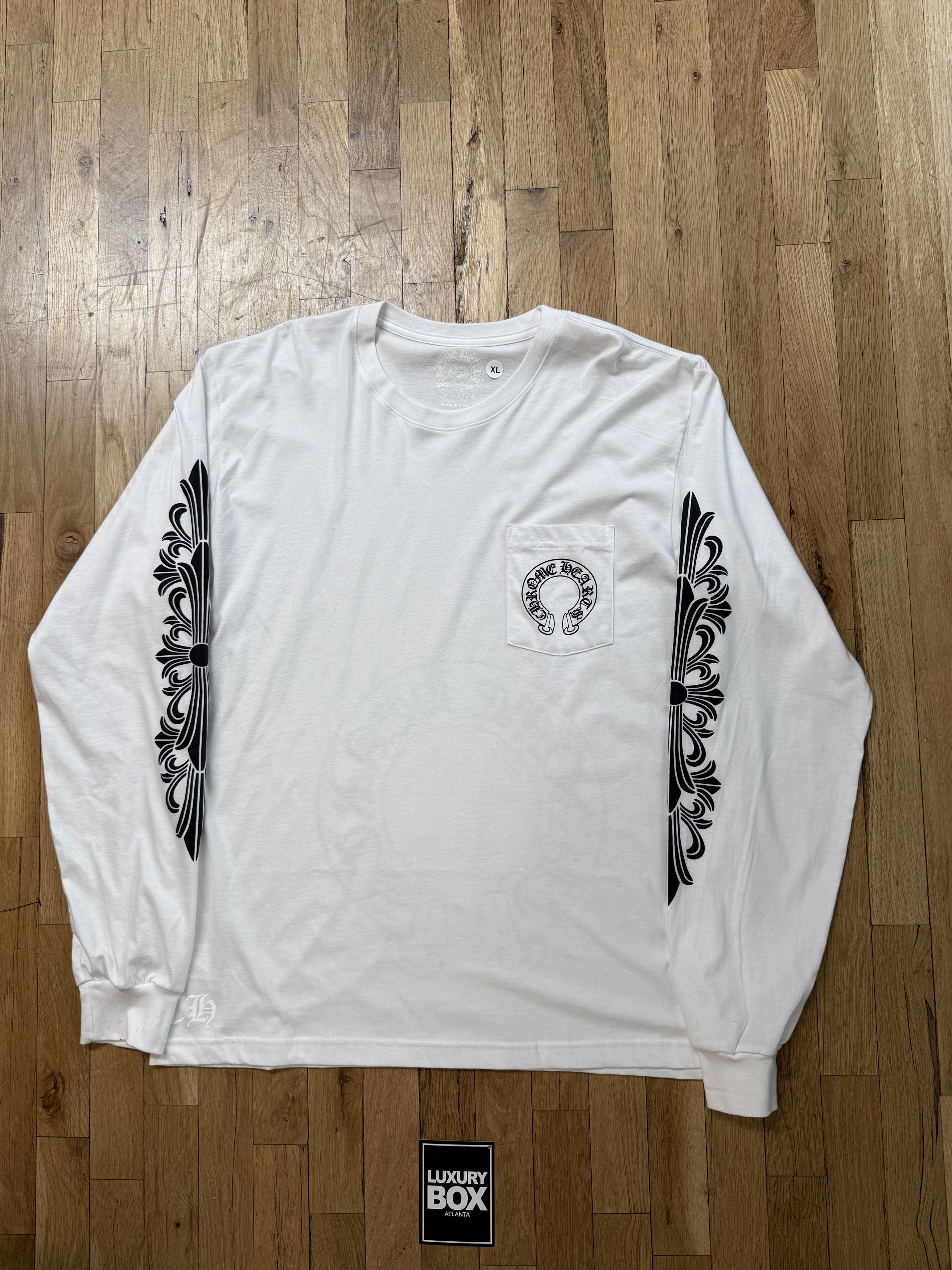 Chrome Hearts Taipei Exclusive Floral Long Sleeve Tee Shirt