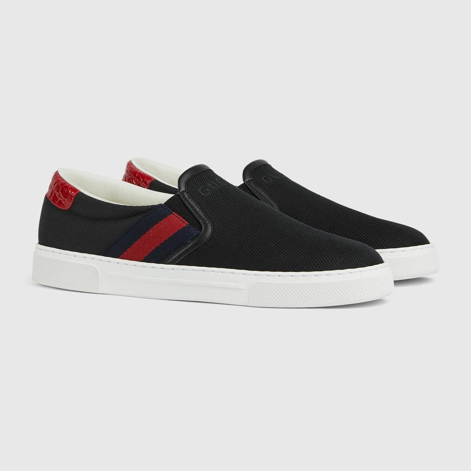 Gucci Gucci Ace Web Slip On Sneakers Size US 6 / EU 39 - 2 Thumbnail
