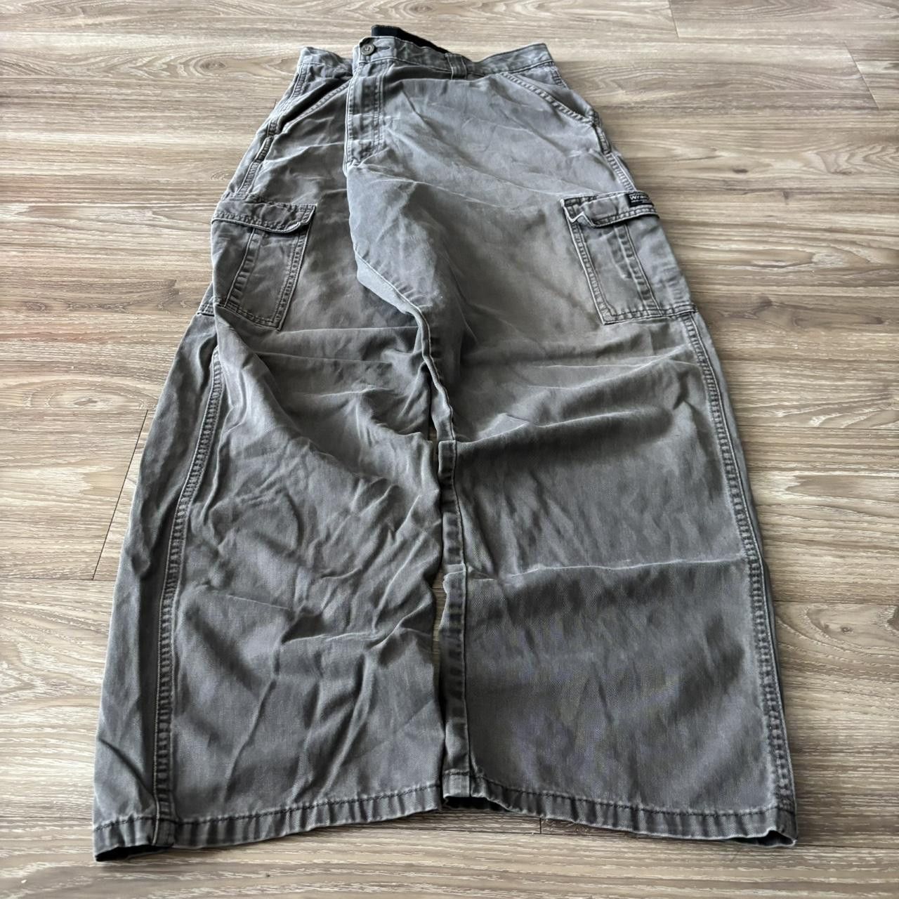Japanese Brand Crazy Vintage Y2K/2000s Baggy Grey Skater Style Cargo Pants! 40x30 Size US 40 / EU 56 - 3 Thumbnail
