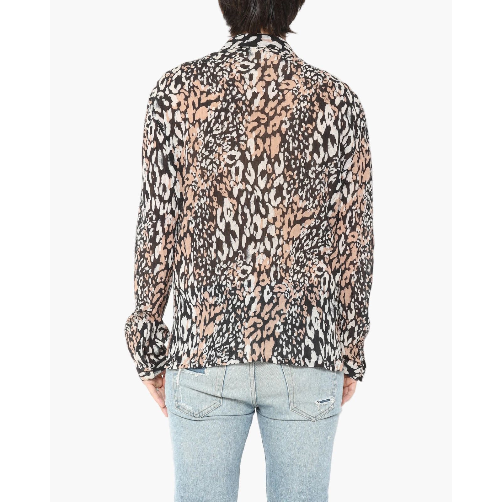 Saint Laurent Paris Leo Silk Shirt Size US XS / EU 42 / 0 - 2 Thumbnail