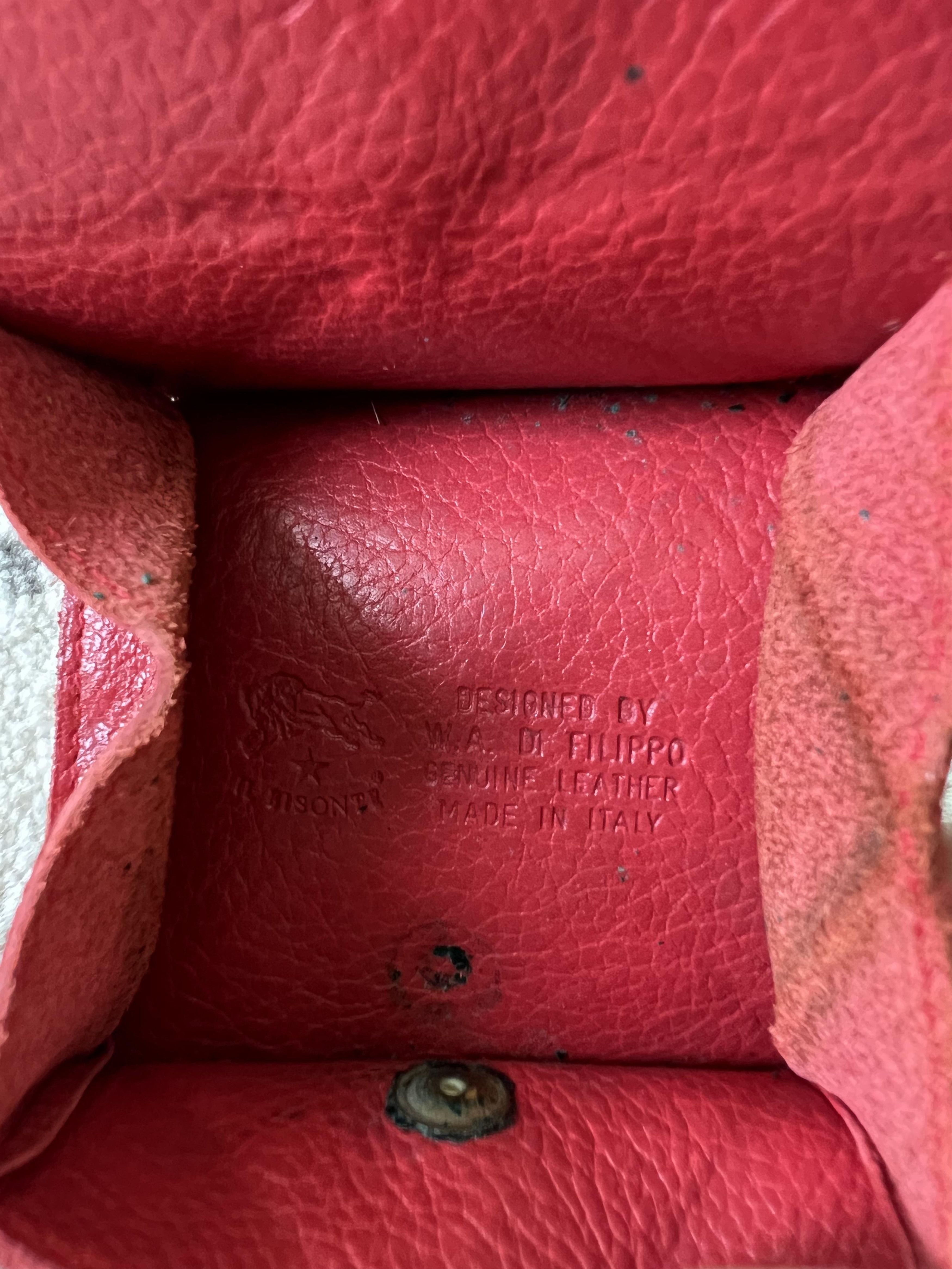 Designer × Il Bisonte Il Bisonte coin purse in leather color red Size ONE SIZE - 4 Thumbnail