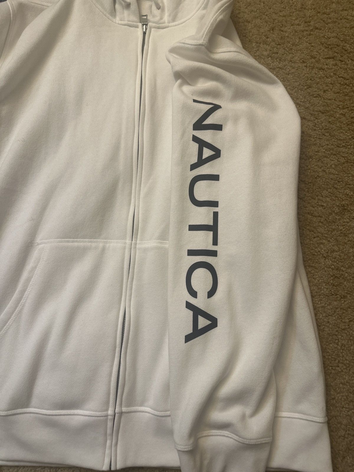 Nautica White Nautica full zip hoodie Size US XL / EU 56 / 4 - 4 Thumbnail