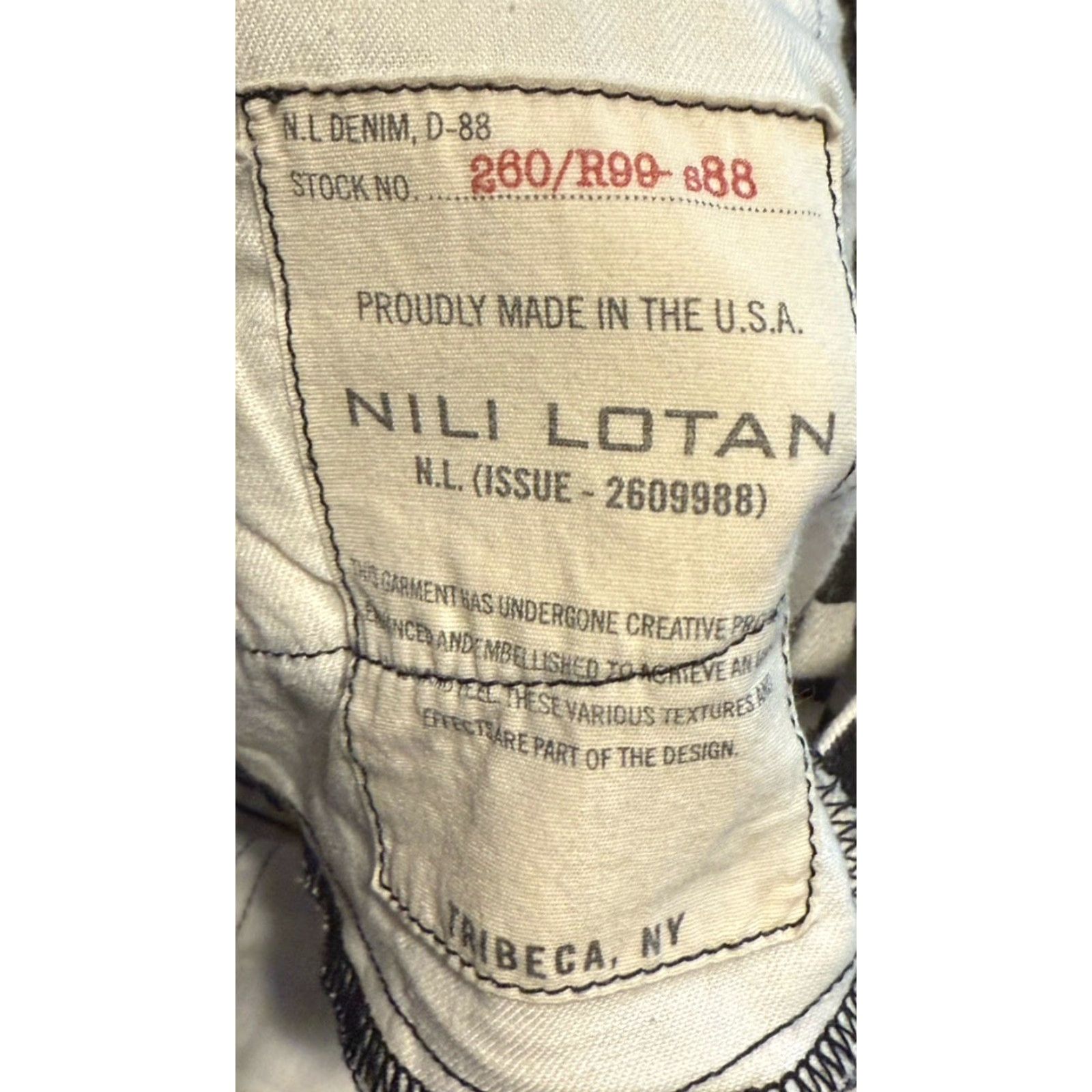 Nili Lotan NILI LOTAN JEANS Skinny WOMEN 28 29in 27in Zebra Print Mid Rise 5-Pocket USA Made Multicolor Black Ivory Designer Jeans Size 28" / US 6 / IT 42 - 6 Thumbnail