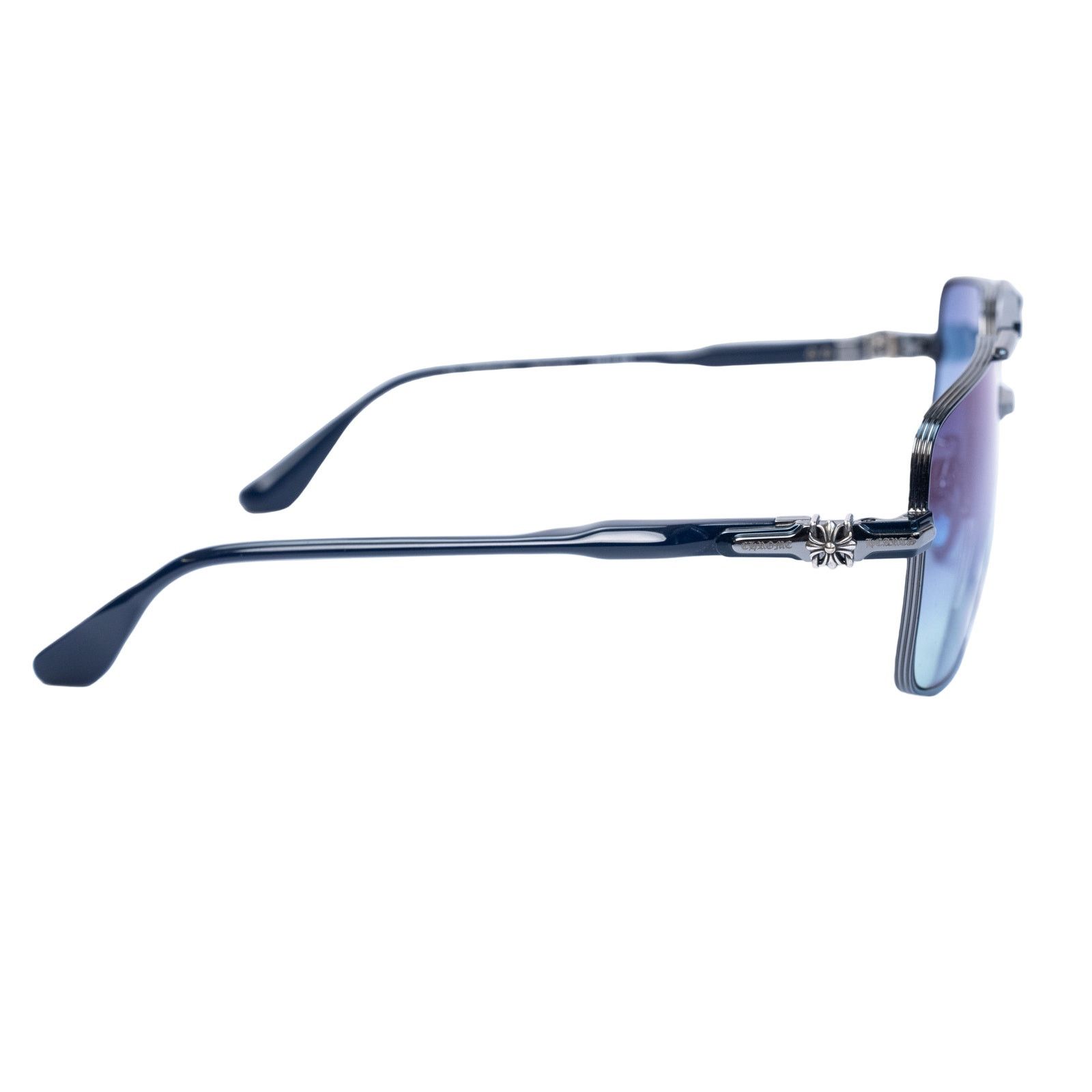 Chrome Hearts Nailer Navy Blue Sunglasses Size ONE SIZE - 4 Thumbnail