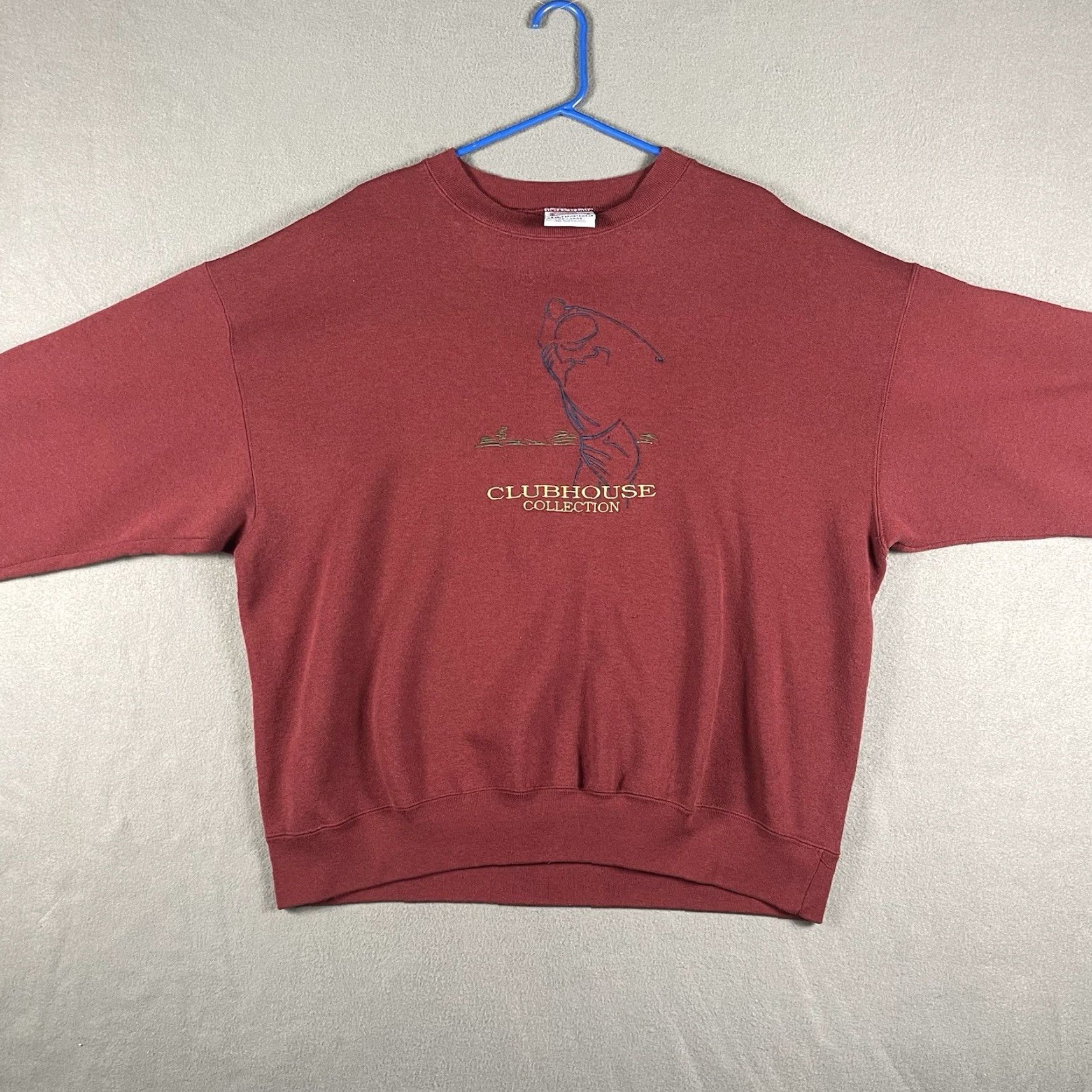 Vintage VINTAGE Crable Sports Sweatshirt XXL Red Embroidered 90s Golf Pullover Men Mens Size US XXL / EU 58 / 5 - 4 Thumbnail