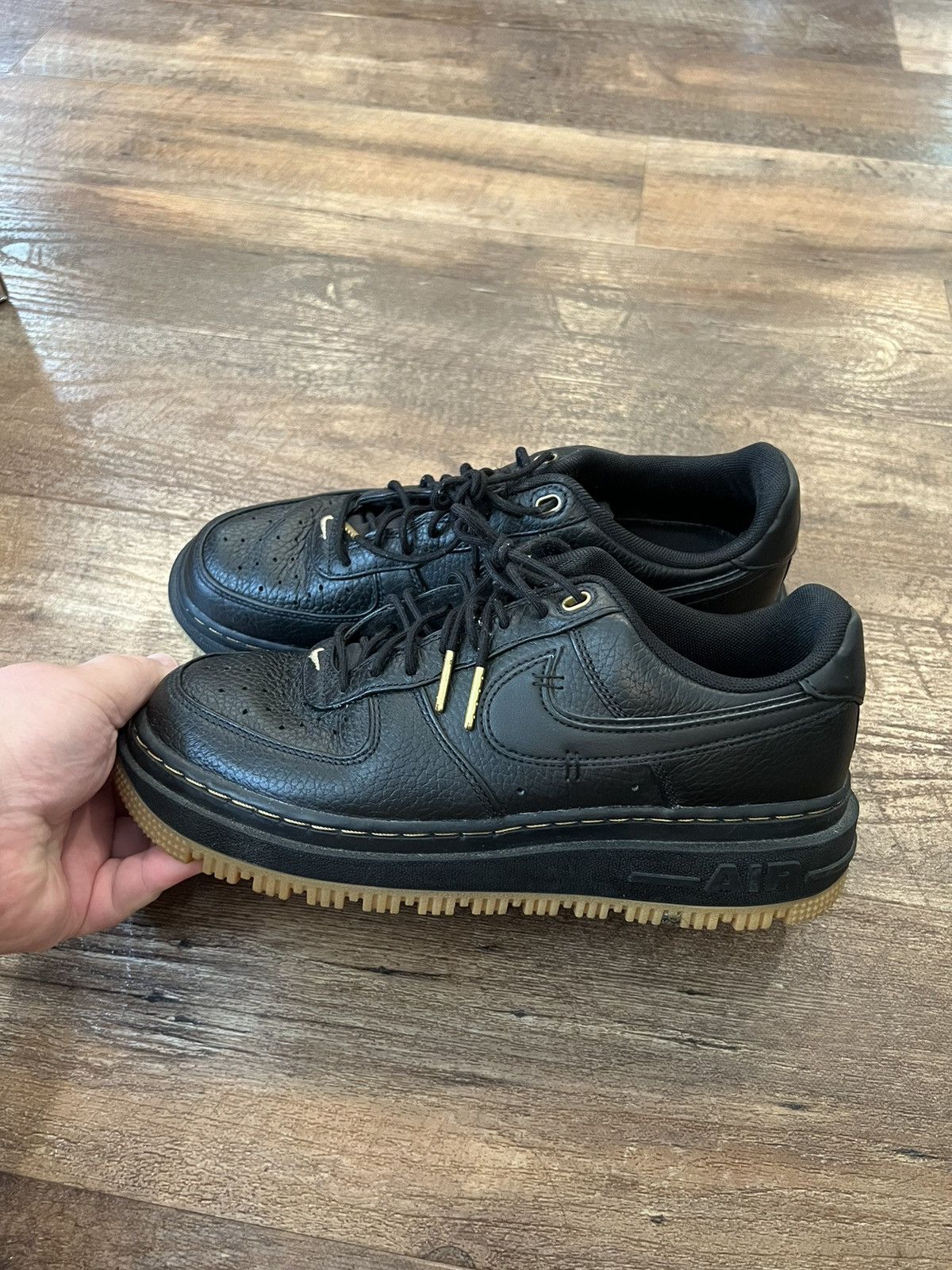 Nike Nike Air Force 1 Low Luxe Black Gum Shoes Men's Size 7.5 Size US 7.5 / EU 40-41 - 4 Thumbnail