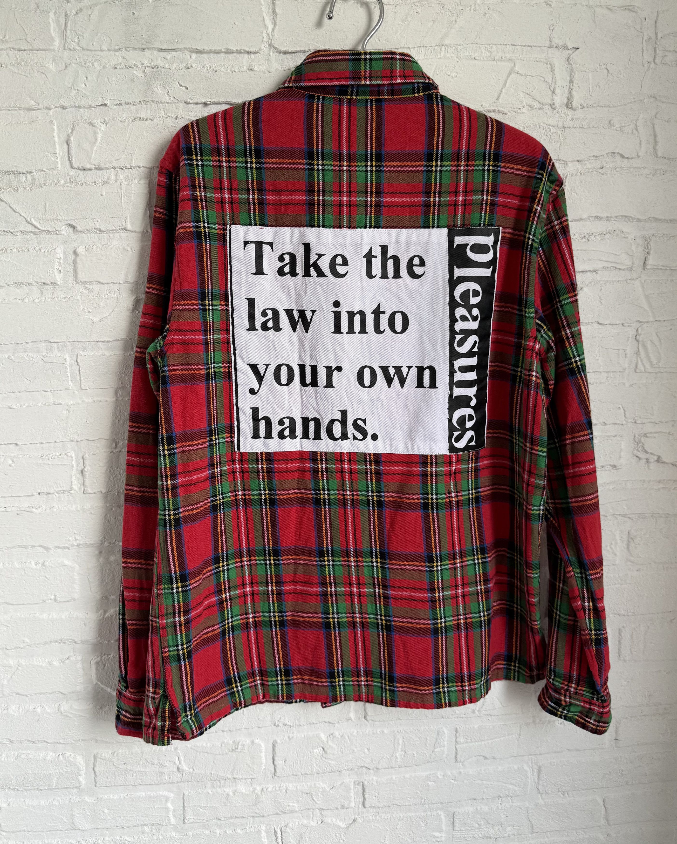 Pleasures Pleasures flannel shirt back logo Size US M / EU 48-50 / 2 - 2 Thumbnail