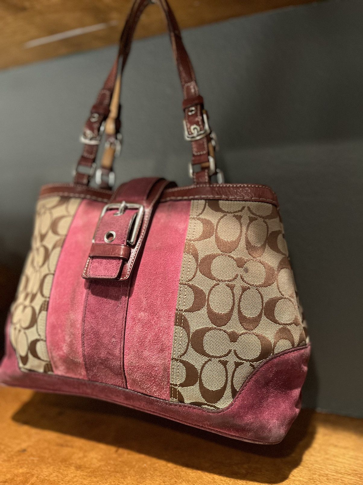 Coach Coach Womens F04Q-7056 Purple Pink Brown Size ONE SIZE - 7 Thumbnail