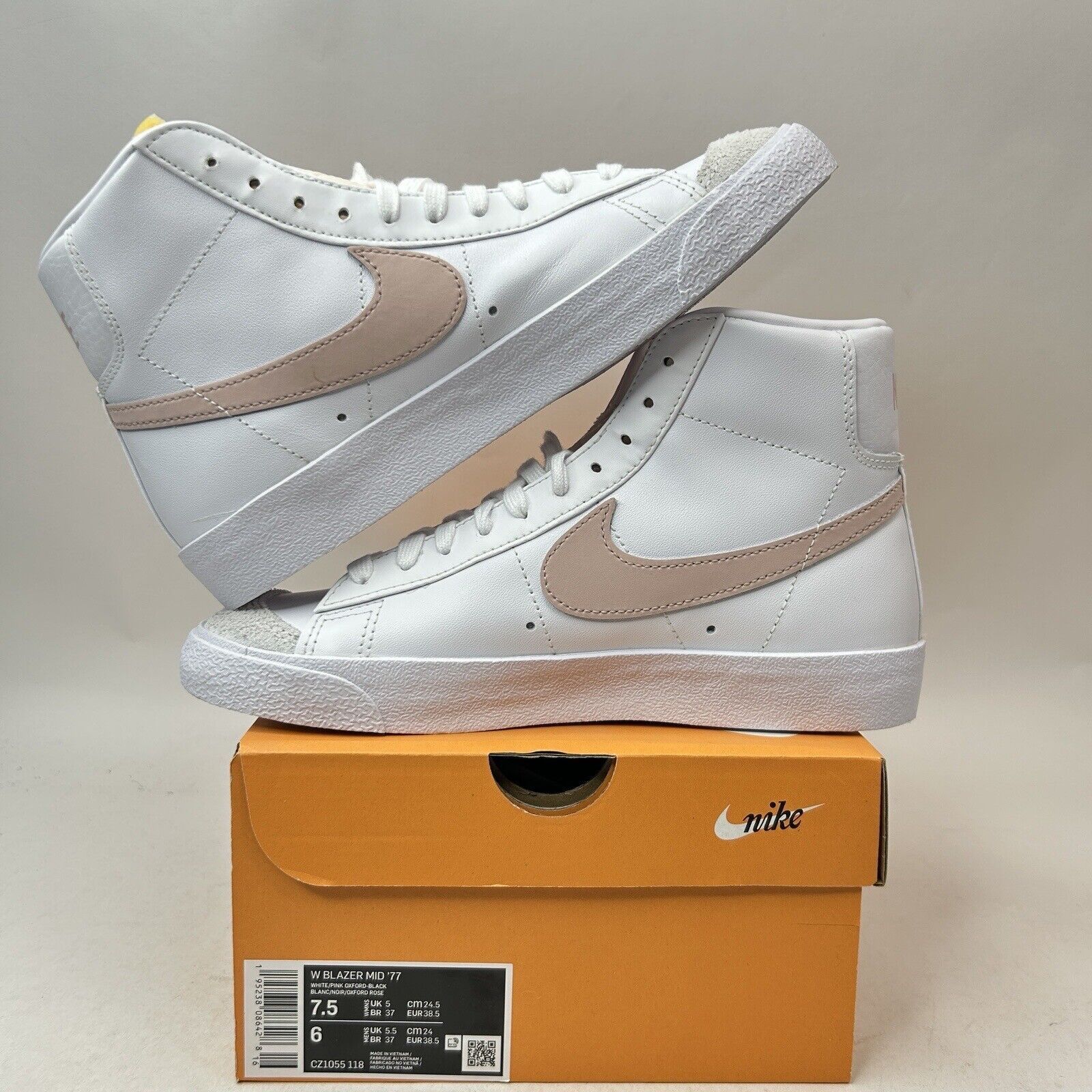 Nike Nike Blazer Mid 77 Vintage WMNS “Pink Oxford” 2024 Size US 7.5 / IT 37.5 - 3 Thumbnail