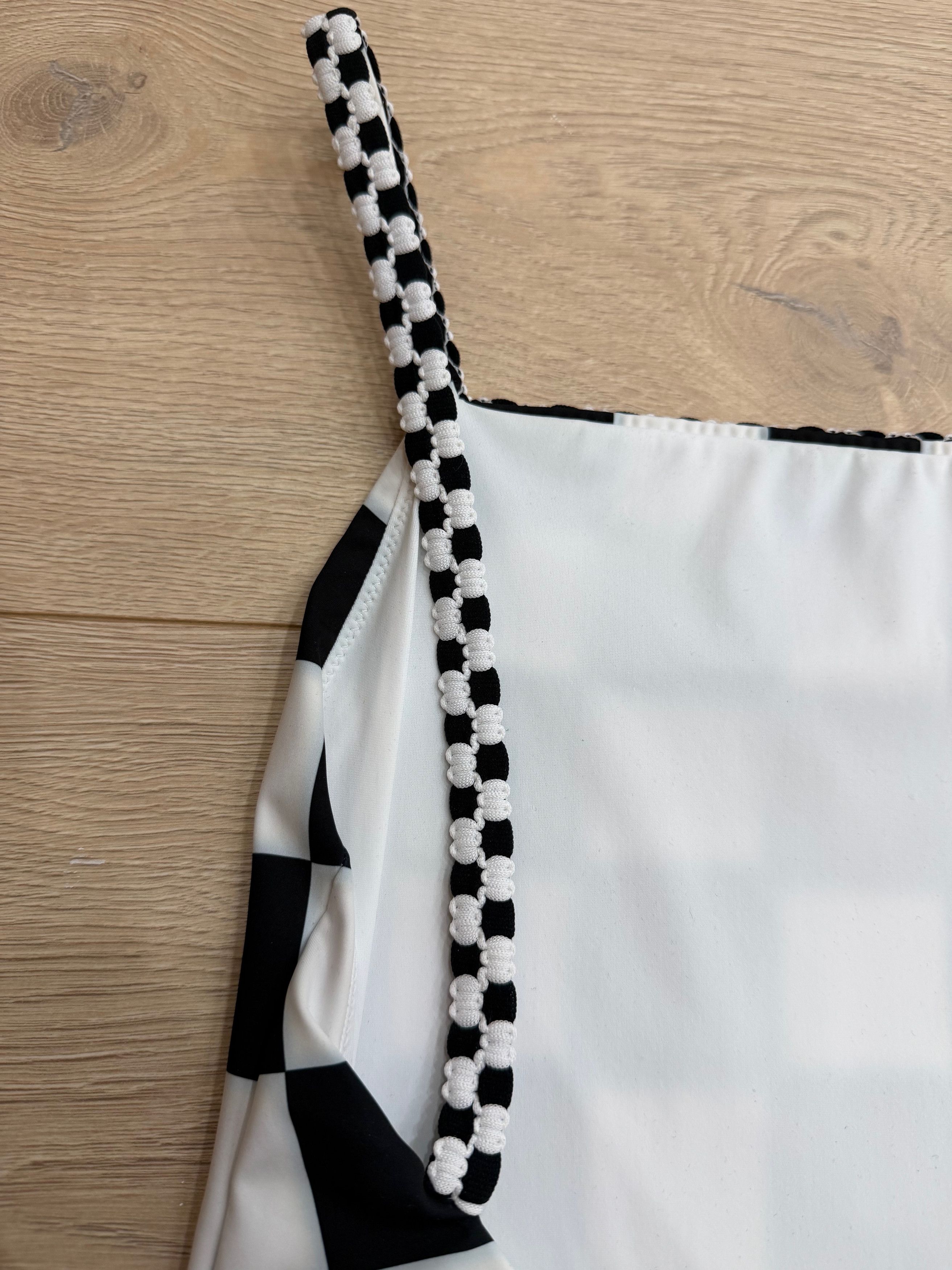 Chanel 23C White Checker CC Logo One Piece Swimsuit Bathingsuit 36 Size XS / US 0-2 / IT 36-38 - 11 Thumbnail