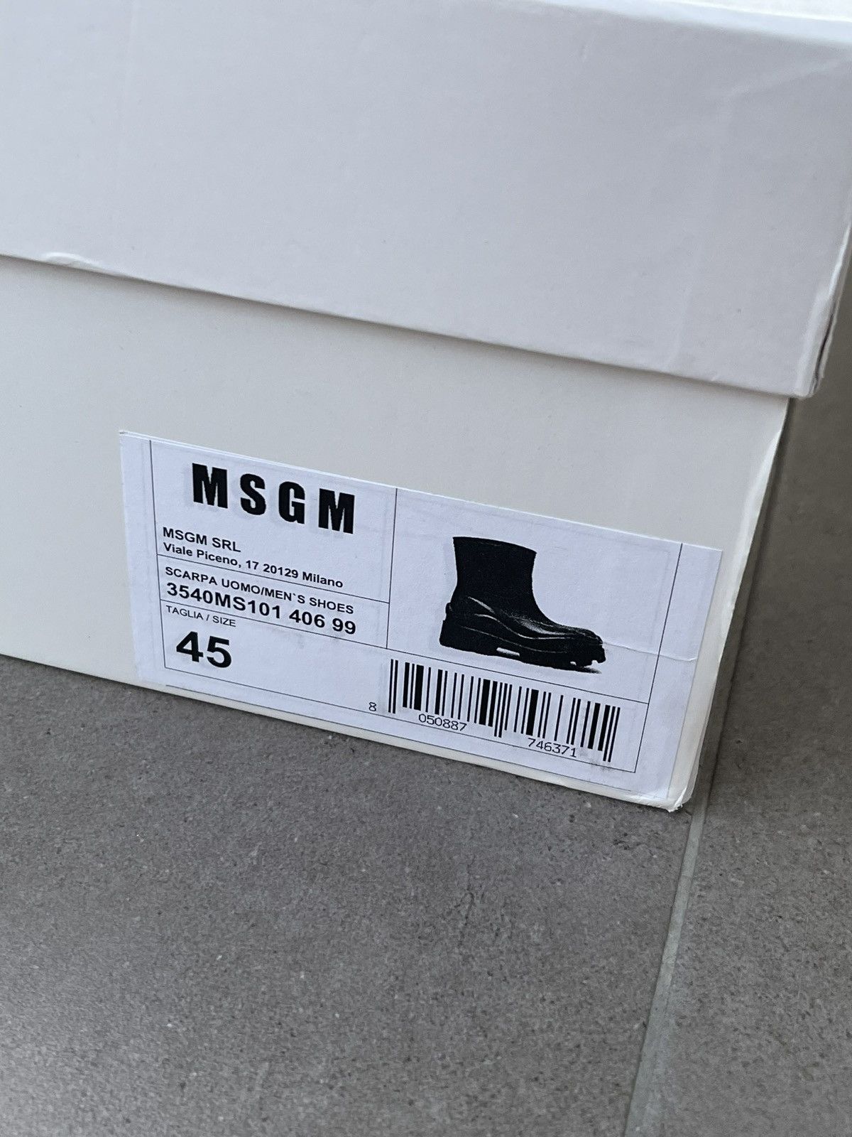 MSGM !DS! SS23 MSGM Scarpa Black Rubber Boots Size US 12 / EU 45 - 22 Thumbnail