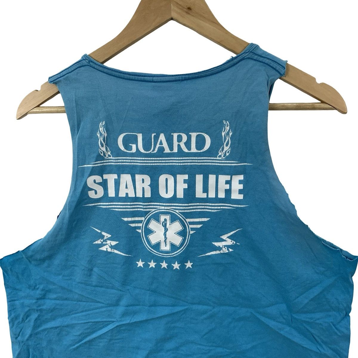 Vintage Vintage Star of Life EMS Graphic Tank Top Sleeveless Size US L / EU 52-54 / 3 - 8 Thumbnail