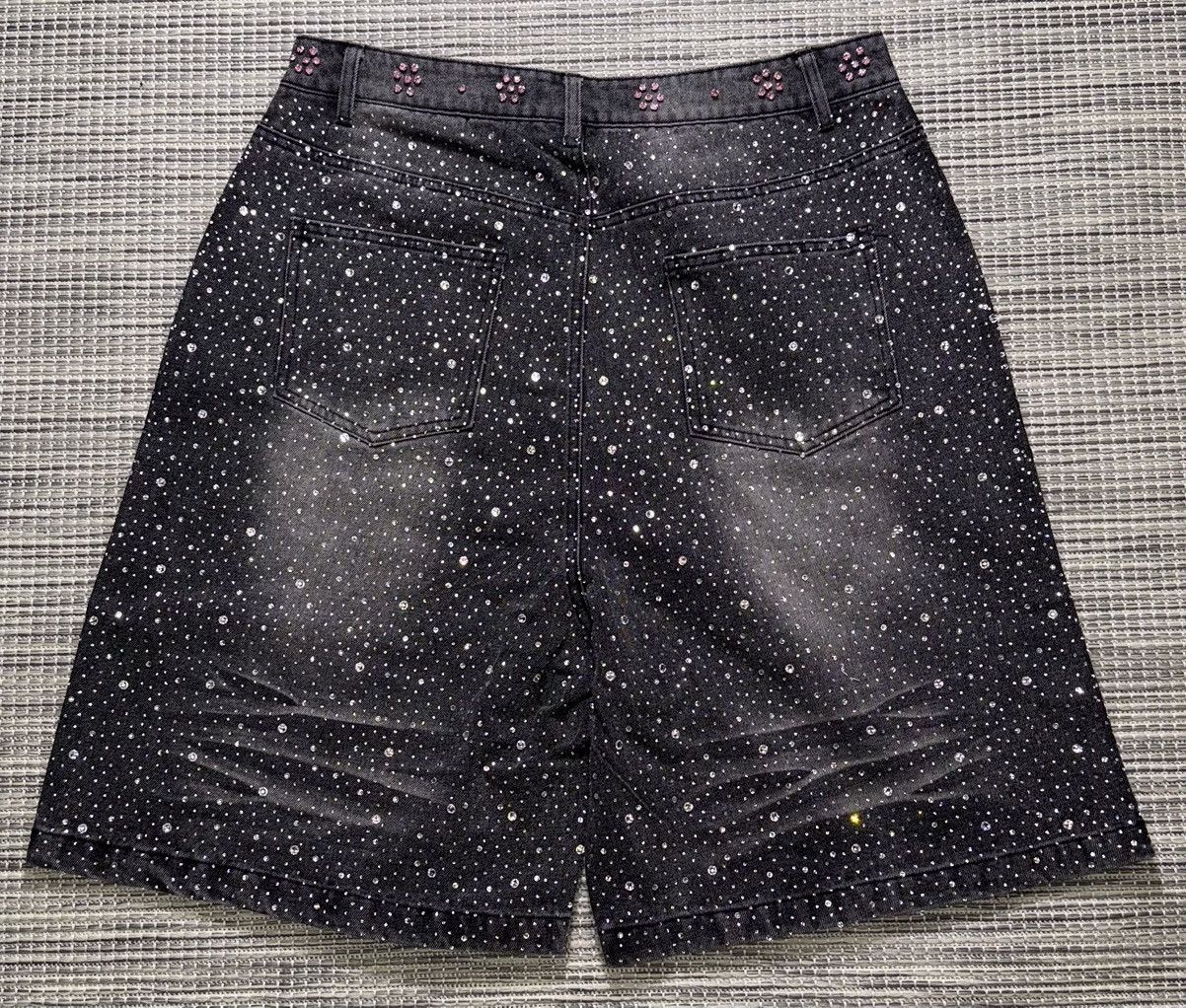 Vale Black Iced Out Vale Shorts Size US 32 / EU 48 - 4 Thumbnail
