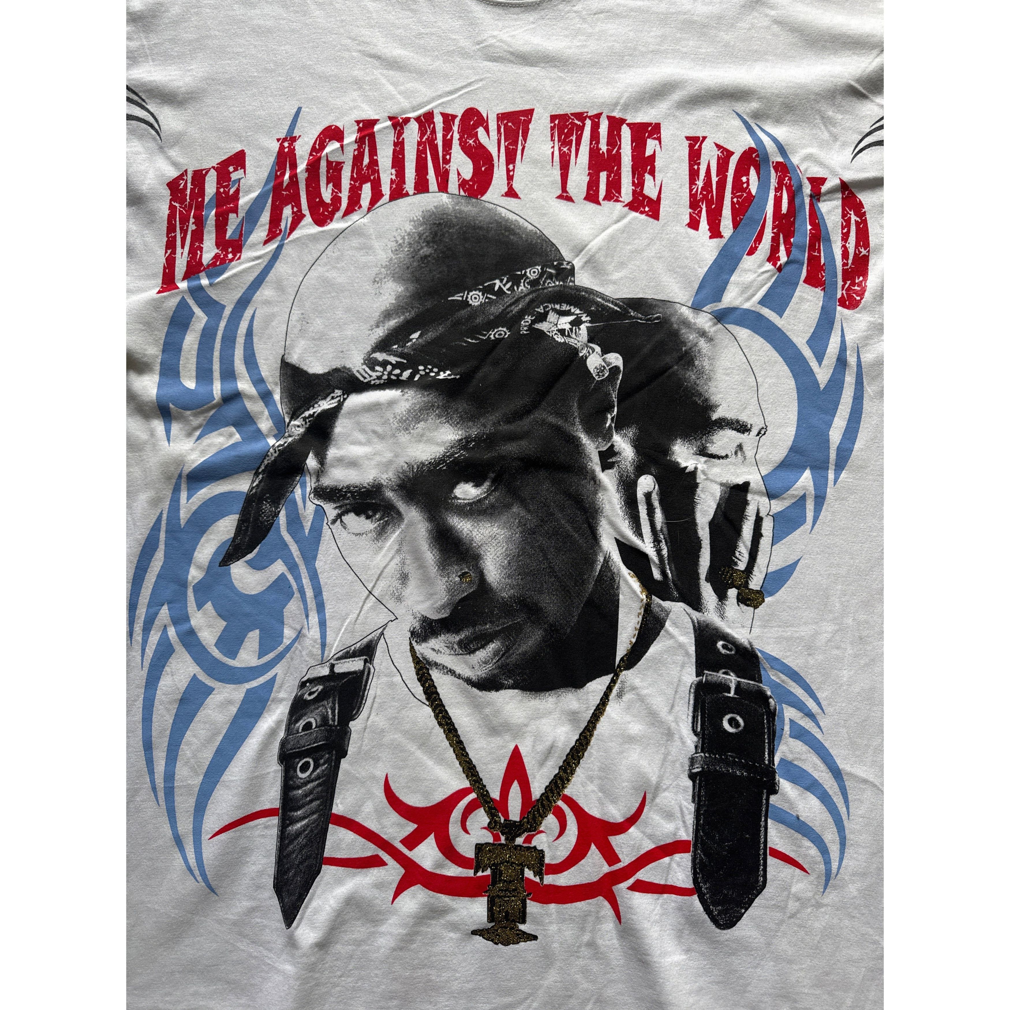 Vintage Vintage 2 Pac Tupac Me AgainstThe World Rap Tee Size US XXL / EU 58 / 5 - 3 Thumbnail