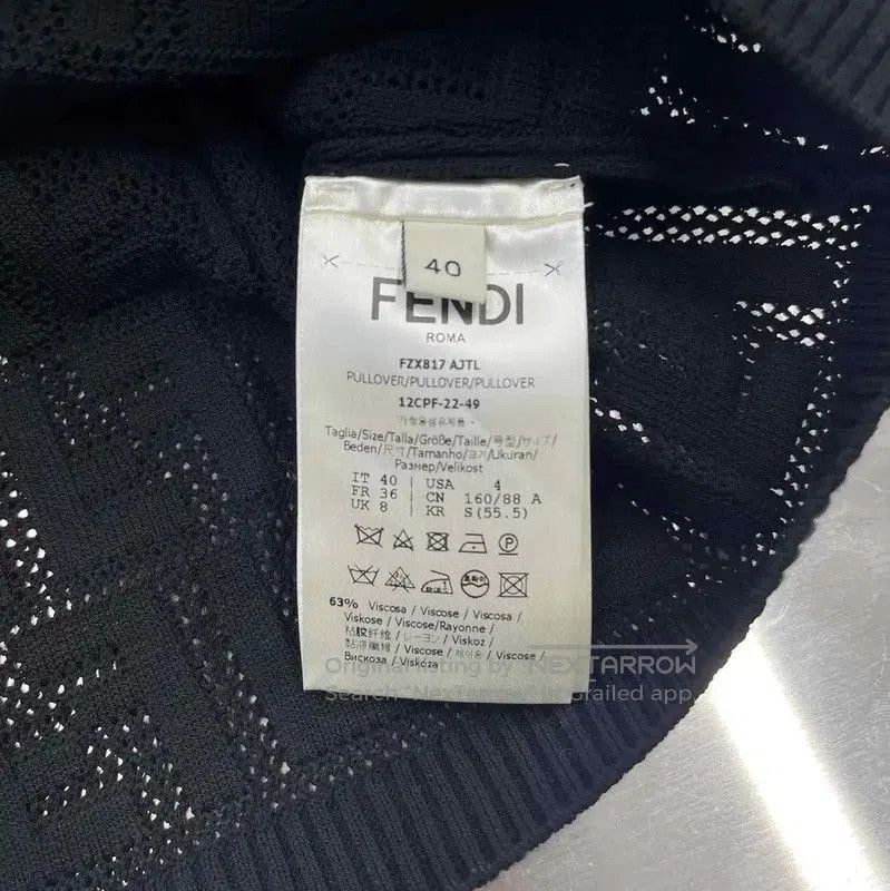 Fendi Fendi Black Women's Cropped Knit Sweater . Size S / US 4 / IT 40 - 4 Thumbnail