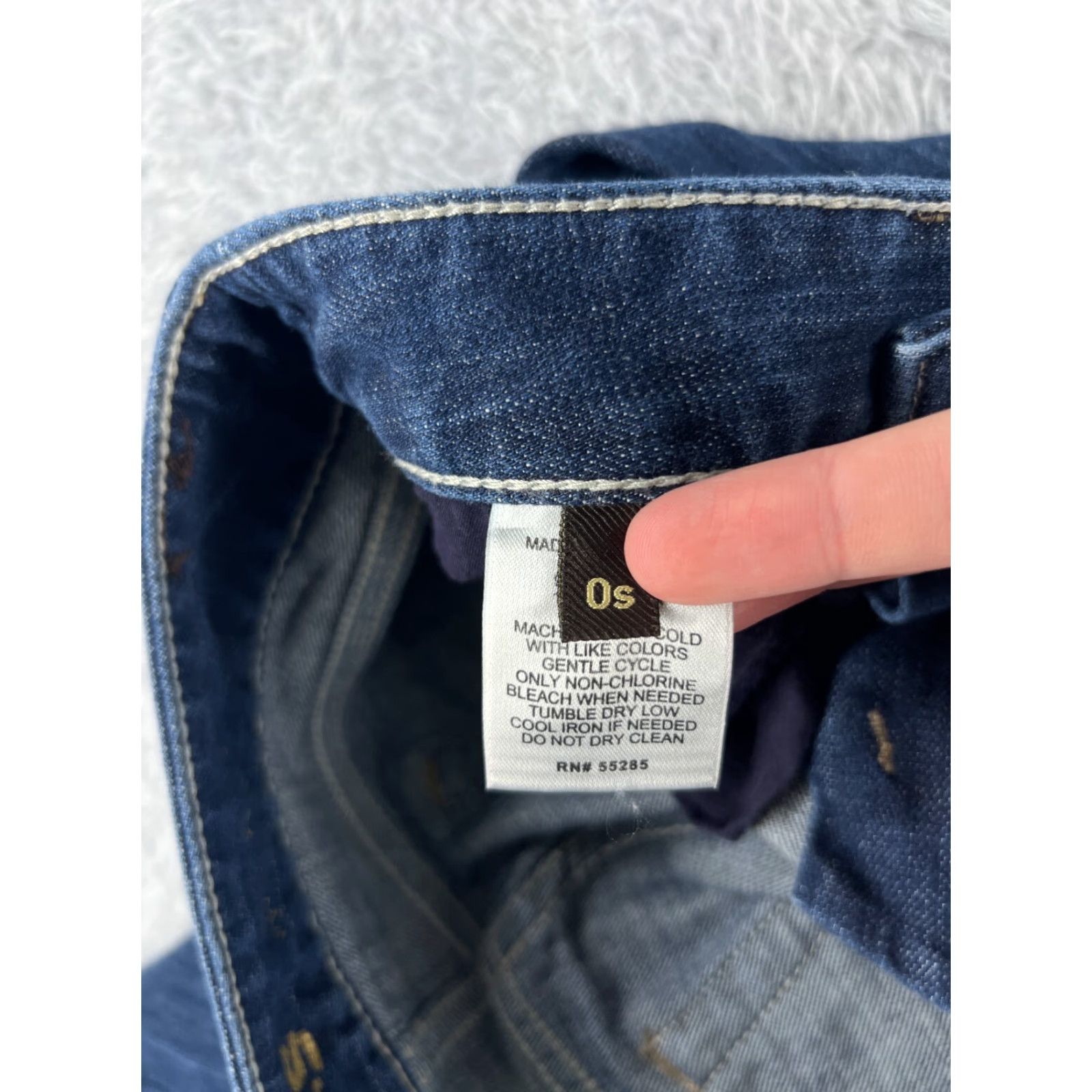 Express Express Jeans Womens Jeans Flared 26x28 Blue Denim Low Rise 0 Regular Cotton Elastane 5-Pocket Mens Womens Size 25" / US 0 / IT 36 - 7 Thumbnail