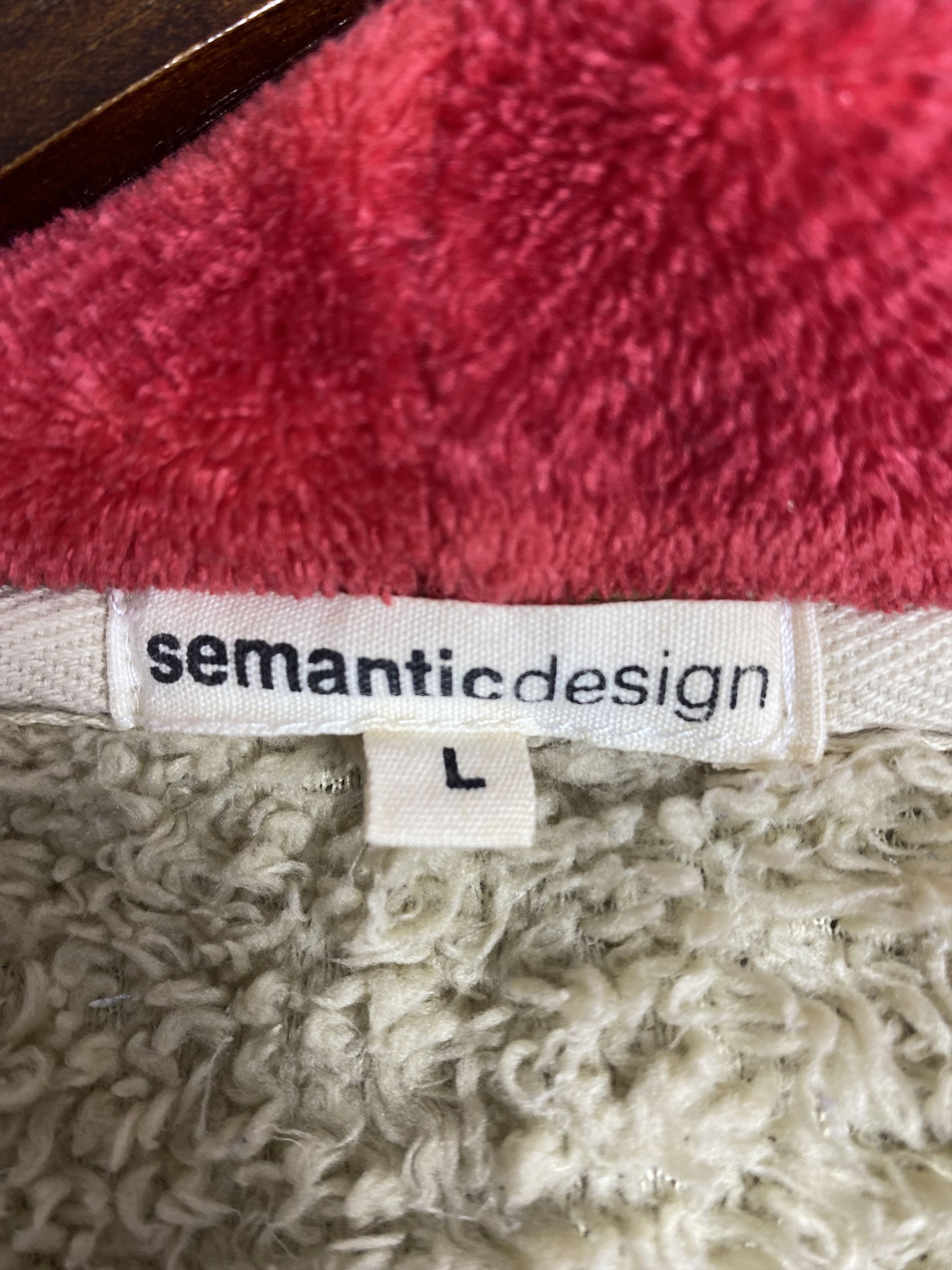 semanticdesign Vintage Semantic Design Fleece Hoodies Jacket Size US L / EU 52-54 / 3 - 9 Thumbnail