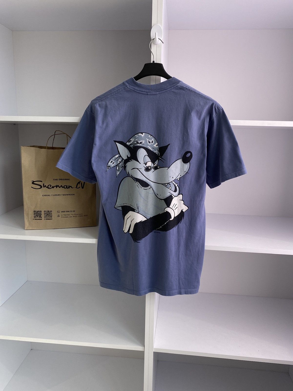 Disney × Vintage Big Bad Wolf Disney Tee vintage Size US L / EU 52-54 / 3 - 1 Thumbnail