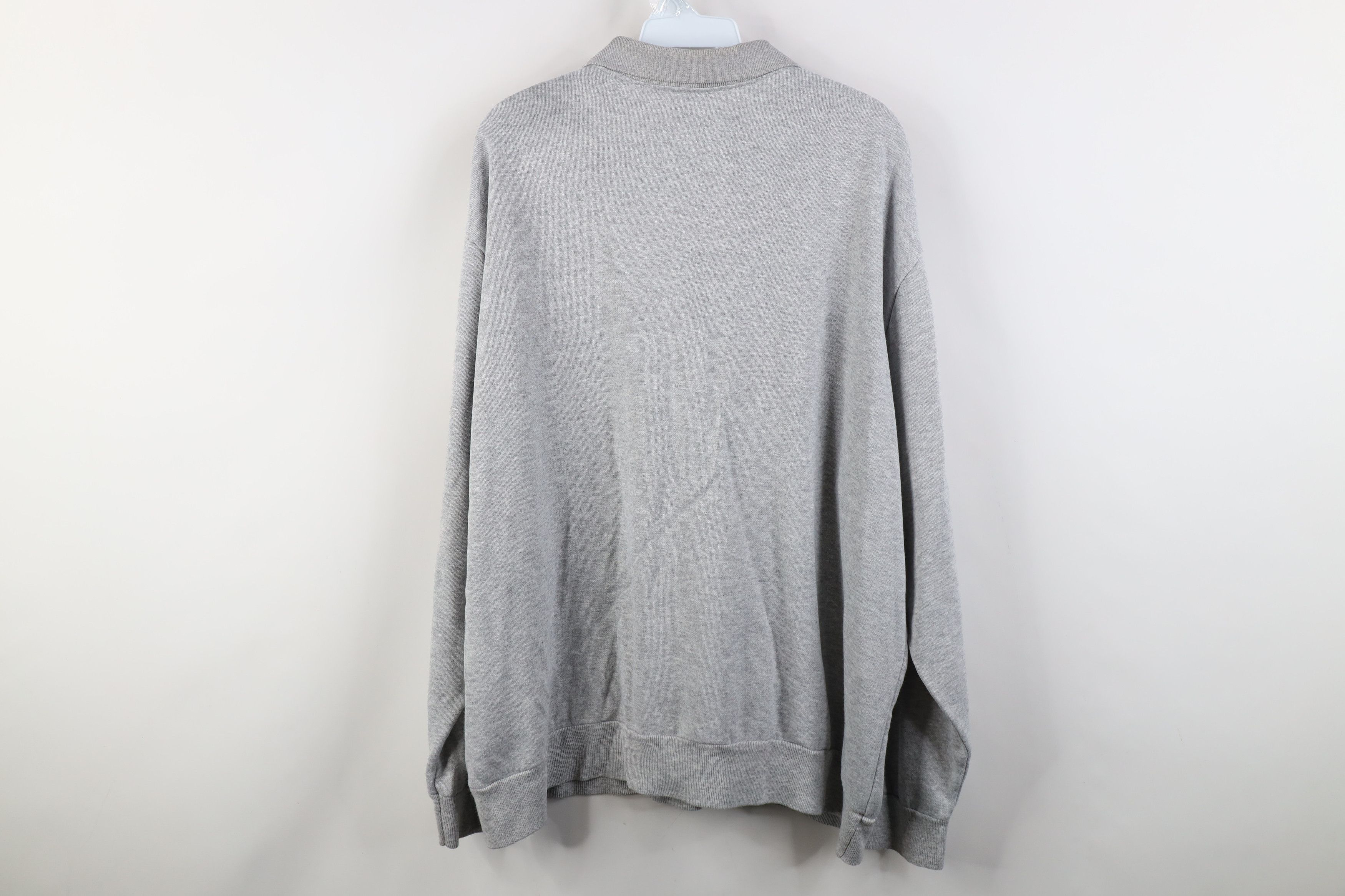 Vintage Vintage 90s Streetwear Thin Striped Collared Sweatshirt Size US XXL / EU 58 / 5 - 13 Thumbnail