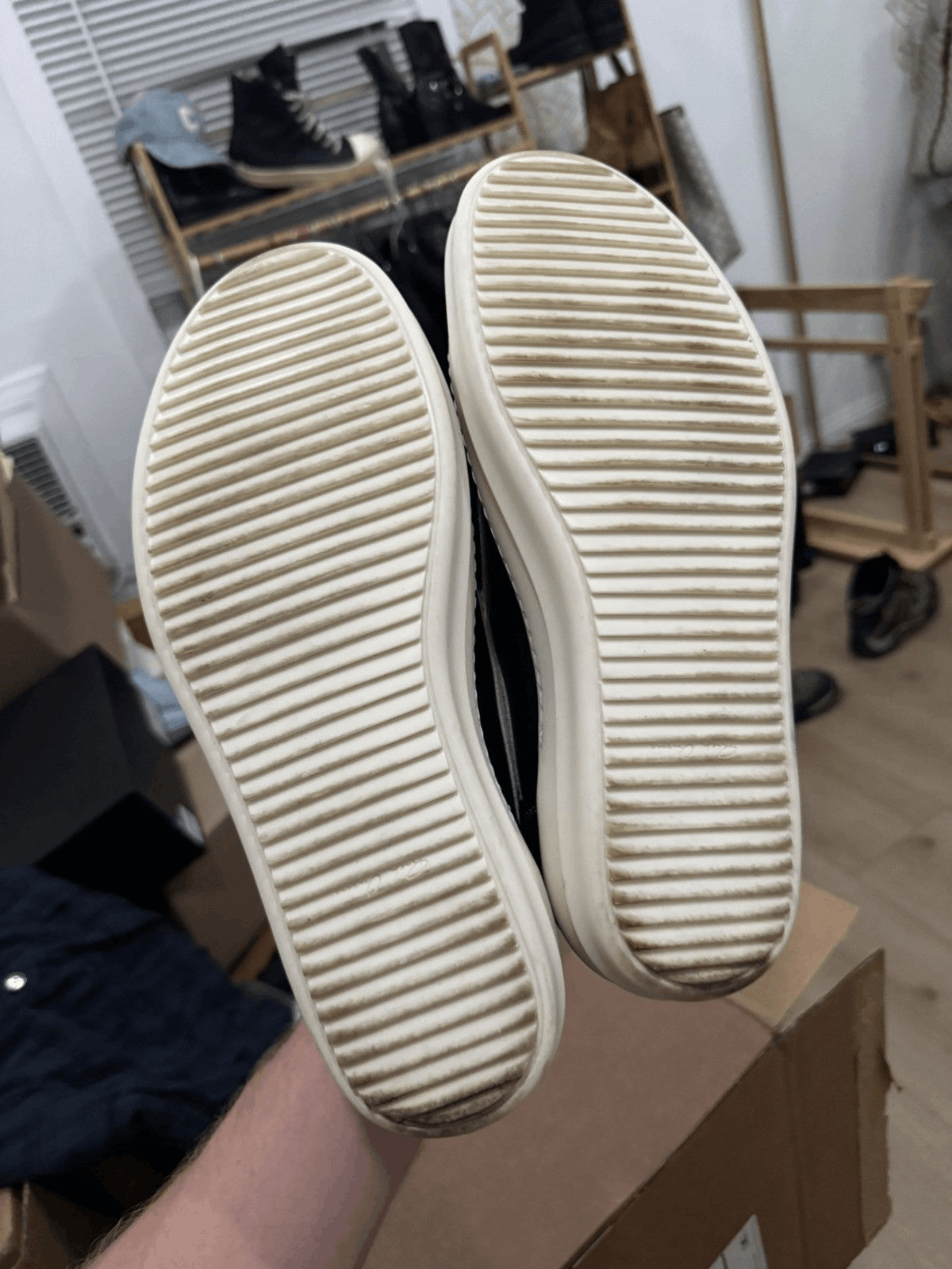 Rick Owens Leather Vintage Vans Sneakers Size US 12 / EU 45 - 6 Thumbnail