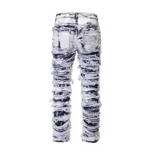 Vintage Opium Distressed Baggy Stack Jeans Size US 34 / EU 50 - 4 Thumbnail
