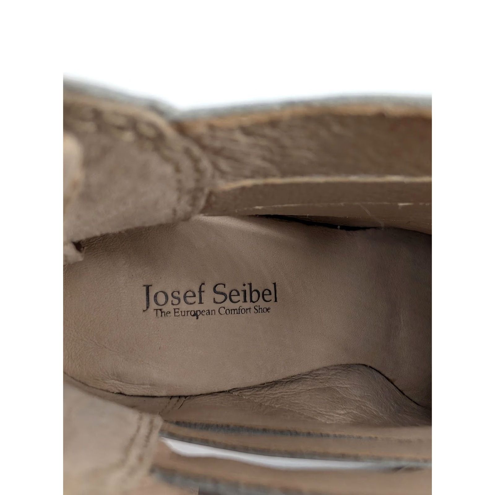 Vintage VINTAGE? No. (But follow rules) Josef Seibel Booties Womens 6.5 Gray Strappy Ankle Block Heel Zip 87901 Size US 7 / IT 37 - 6 Thumbnail