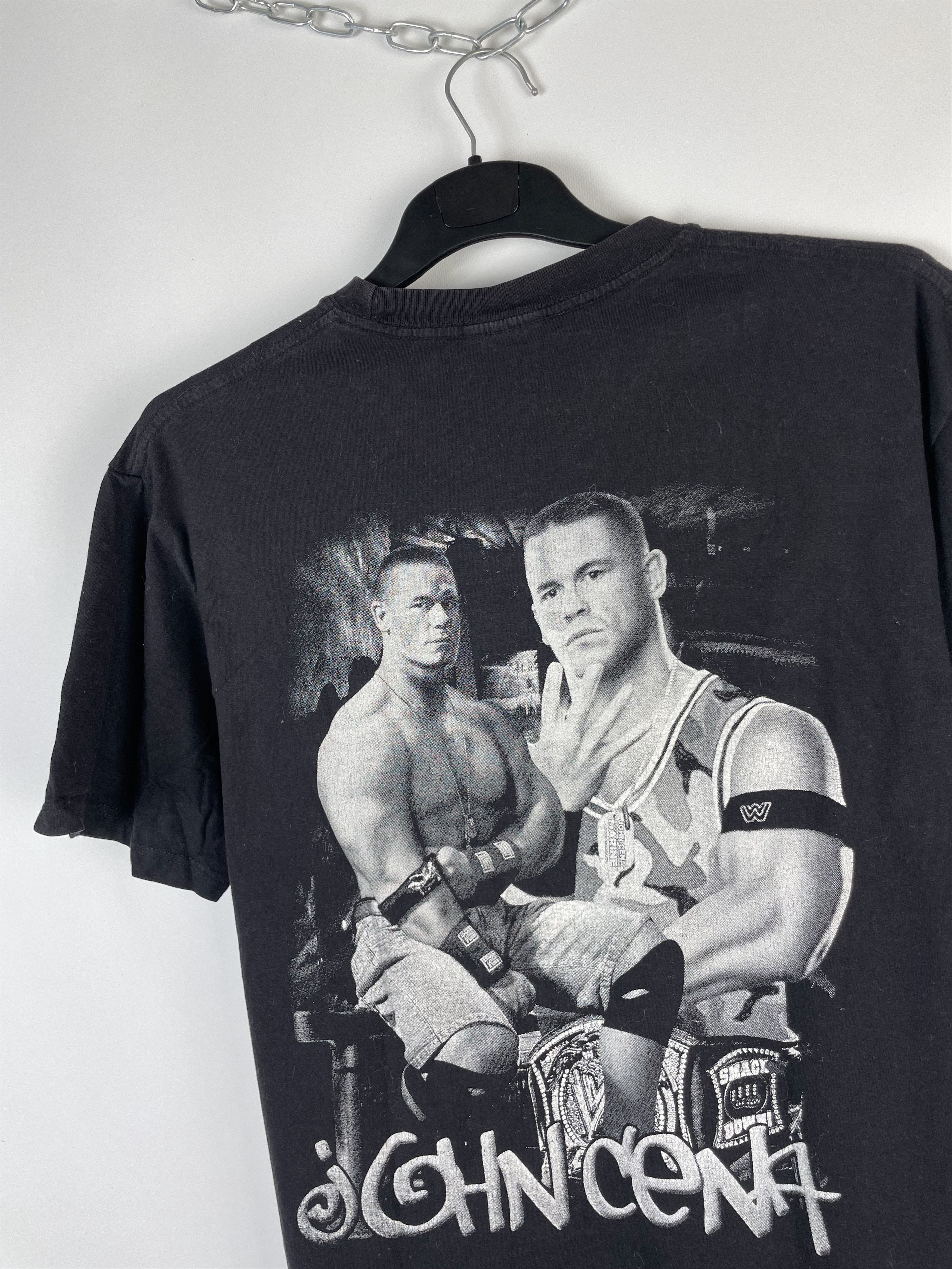 Vintage WWE John Cena Fight Hard T-Shirt Size US L / EU 52-54 / 3 - 7 Thumbnail