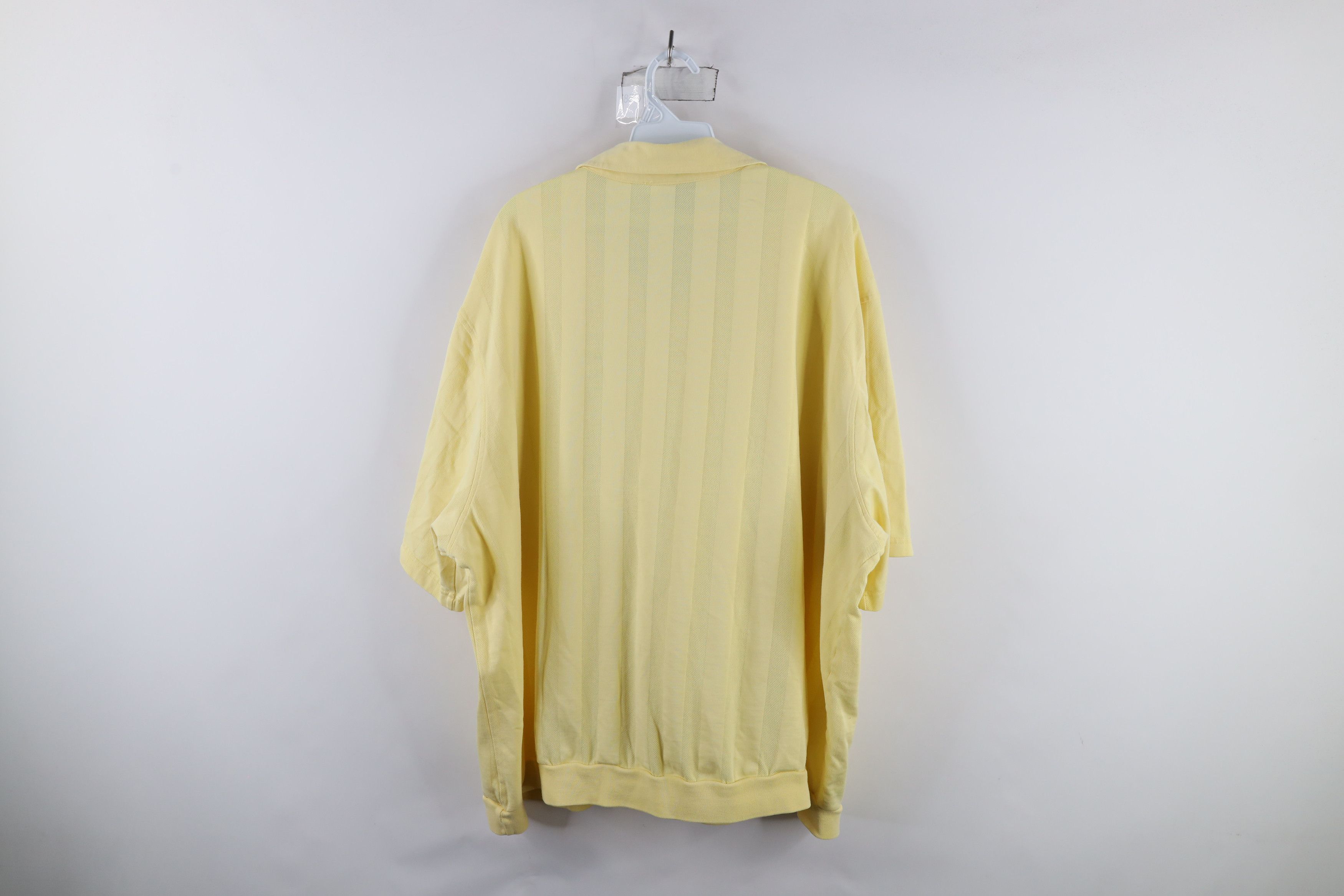 Vintage Vintage 90s Streetwear Mesh Striped Pullover Polo Shirt Size US XXL / EU 58 / 5 - 10 Thumbnail