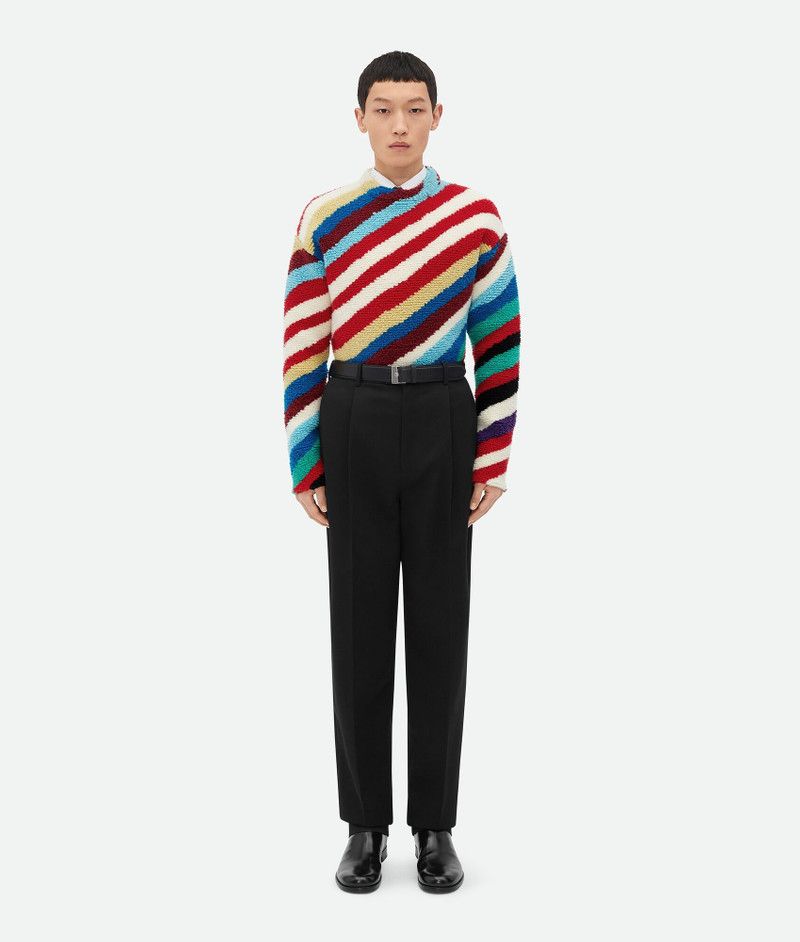 Bottega Veneta o1s1rm0326 Striped Wool Jumper in Multicolor Size US L / EU 52-54 / 3 - 4 Thumbnail