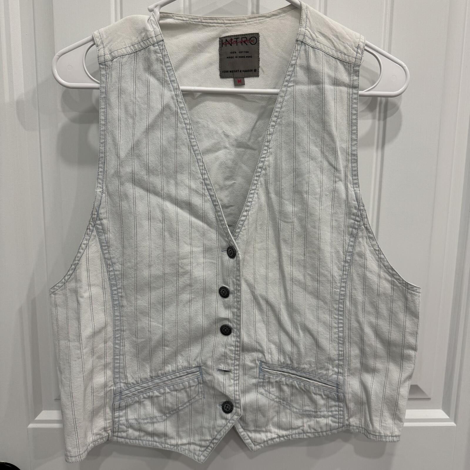 LOST INTRICACY Vintage Intro Pinstripe Vest Medium Size M / US 6-8 / IT 42-44 - 1 Thumbnail