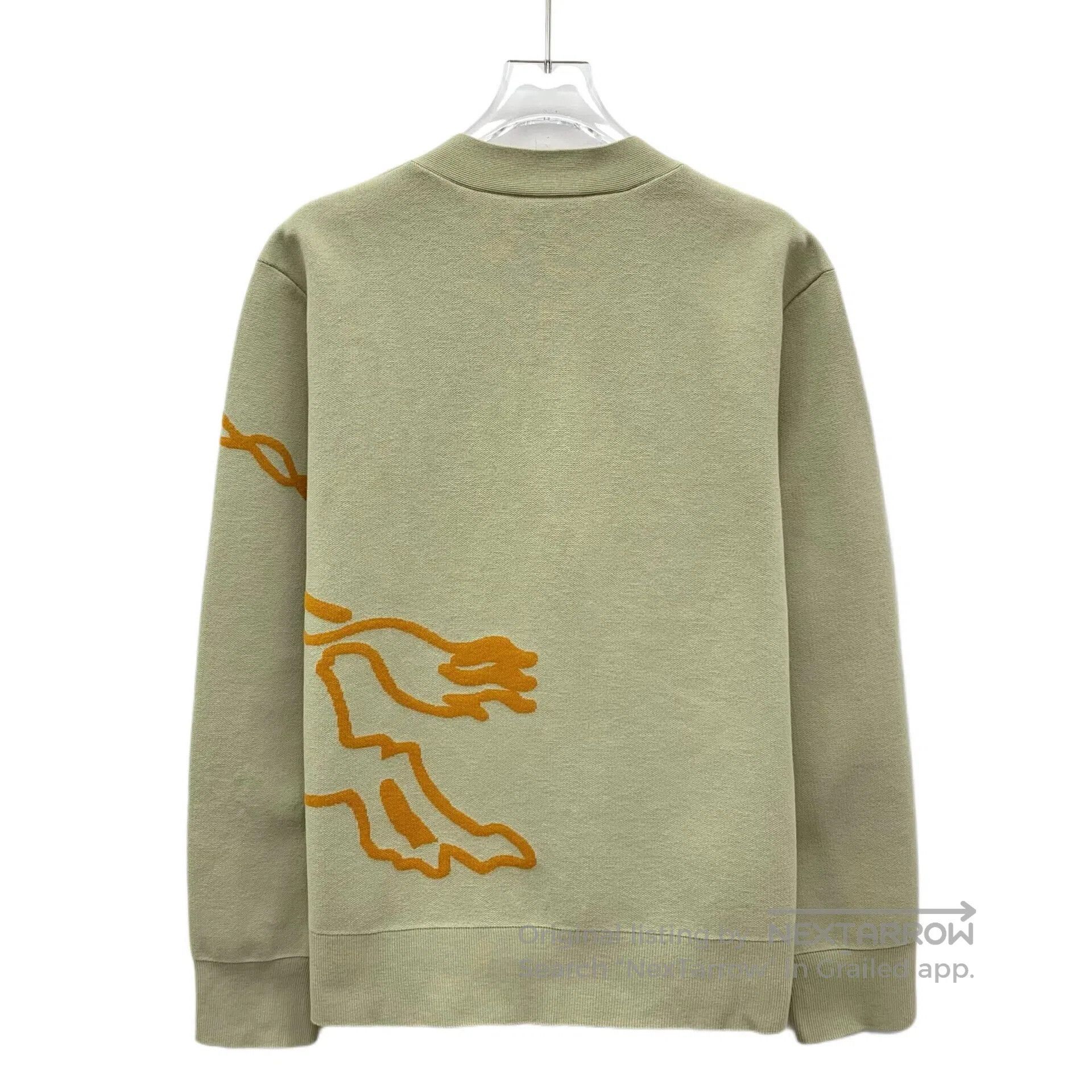 Burberry Burberry Light Green Horse Patchwork Floral Cotton V-Neck Size US M / EU 48-50 / 2 - 2 Thumbnail