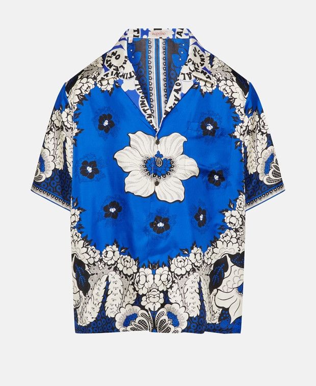 Valentino Short sleeve silk shirt Size 46R - 1 Preview