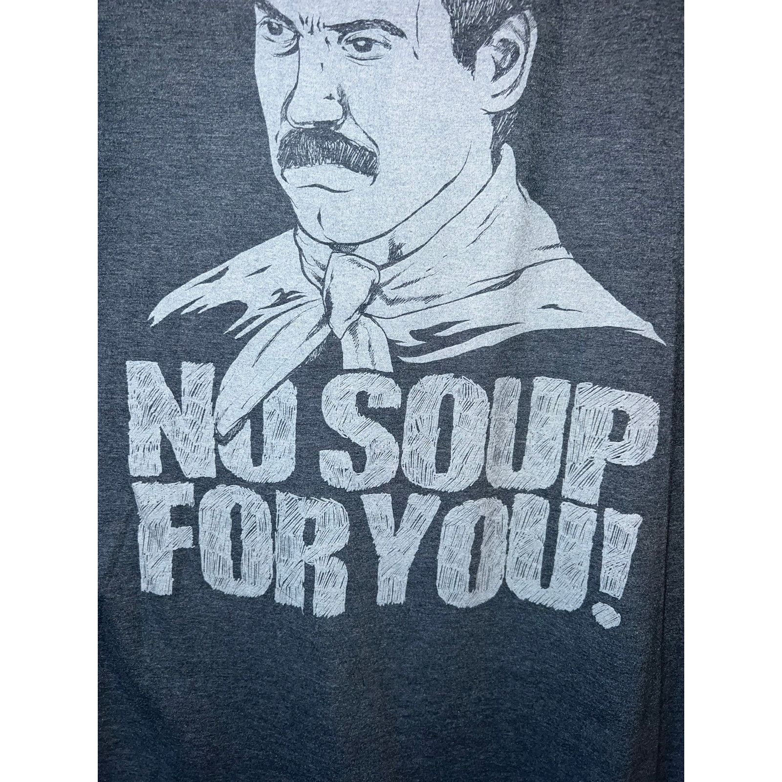 Vintage Y2K Seinfield Shirt No Soup For You Blue Humor TV Show Tee L Size US L / EU 52-54 / 3 - 3 Thumbnail