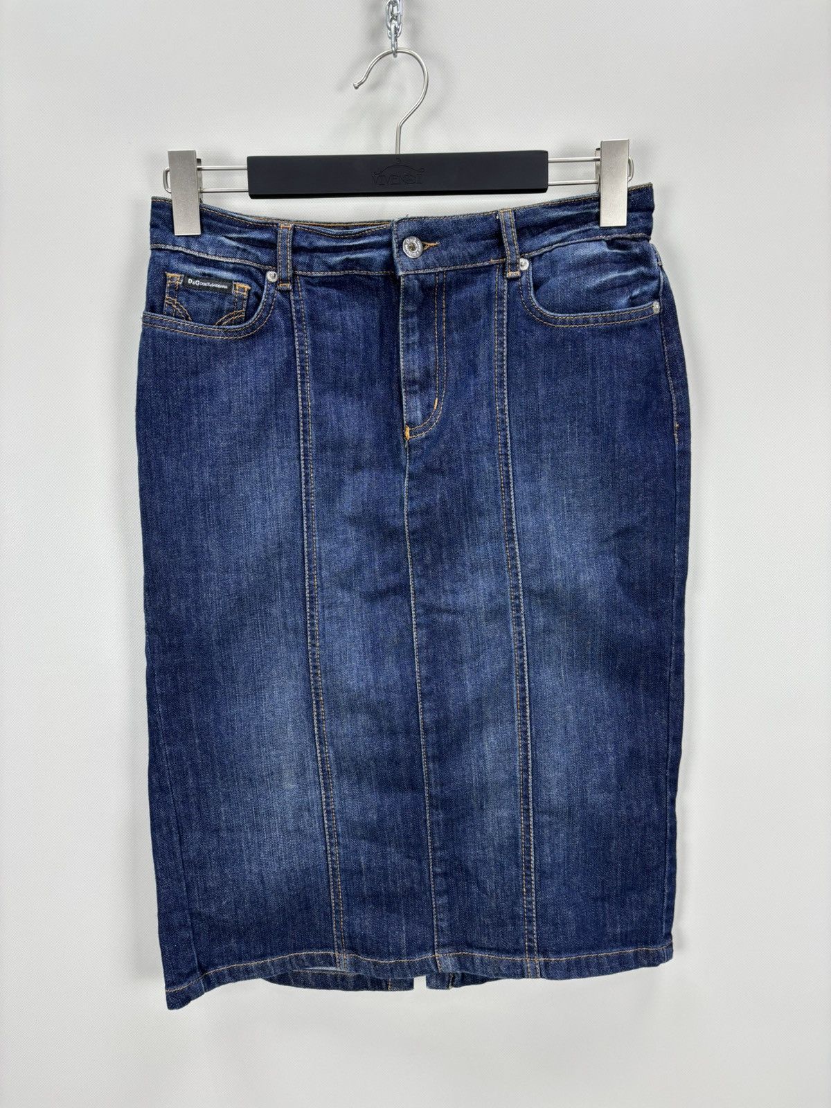 Designer × Dolce & Gabbana Womens denim skirt Dolce Gabbana Size 29 Color Blue Size 25" / US 0 / IT 36 - 2 Thumbnail