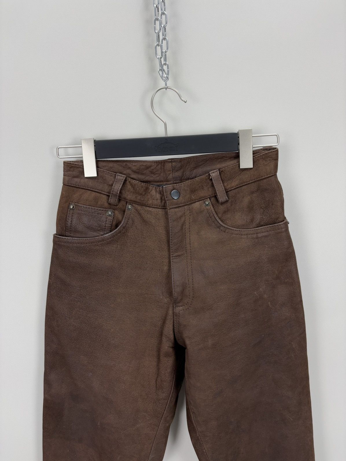 Leather Womens leather biker motorcecle pants Top Range Size 28 Size 25" / US 0 / IT 36 - 4 Thumbnail