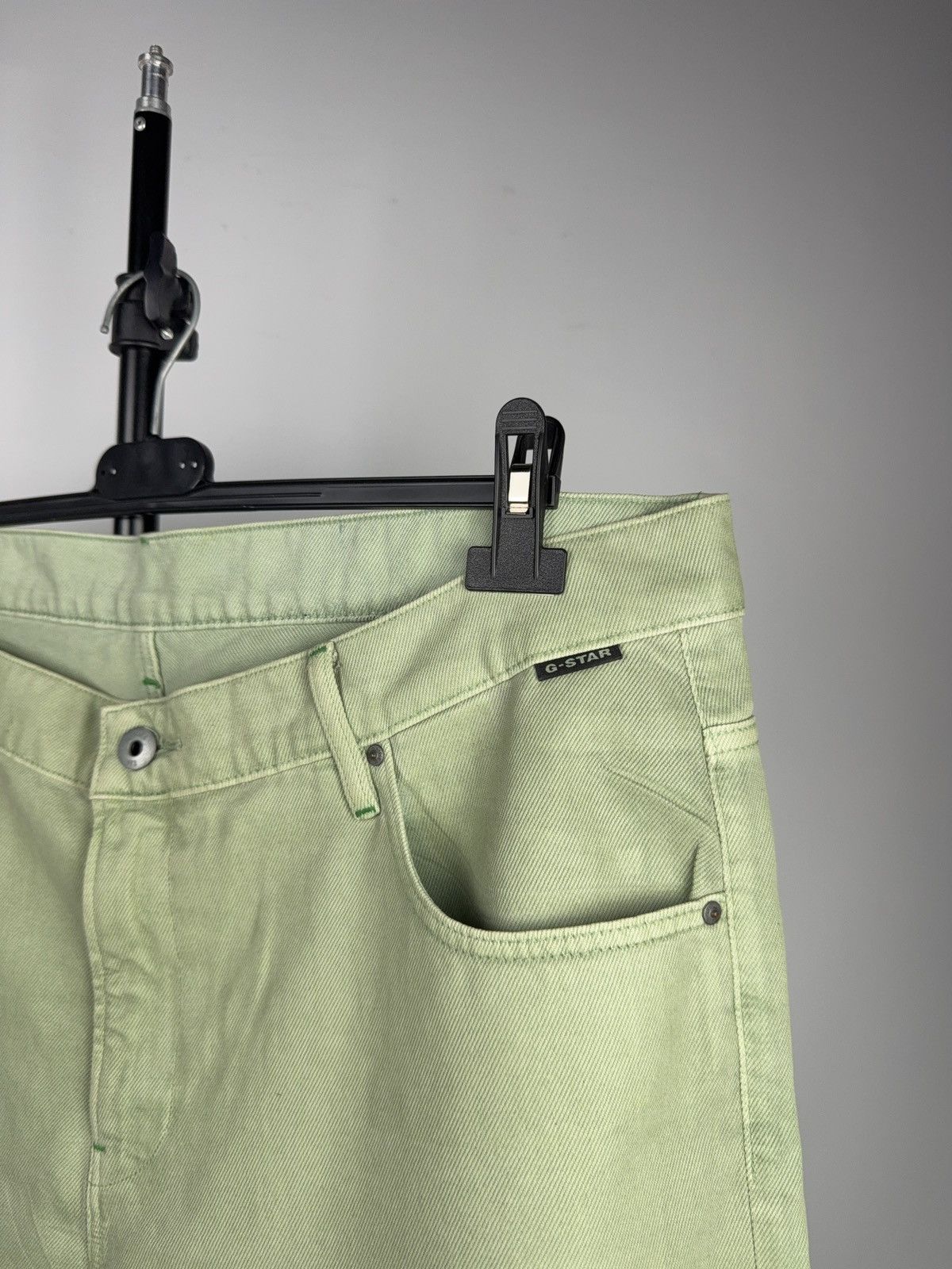 G-Star Retro 00s Avant Garde G-Star RAW 3D Tapered Mint Green Jeans Size US 36 / EU 52 - 5 Thumbnail
