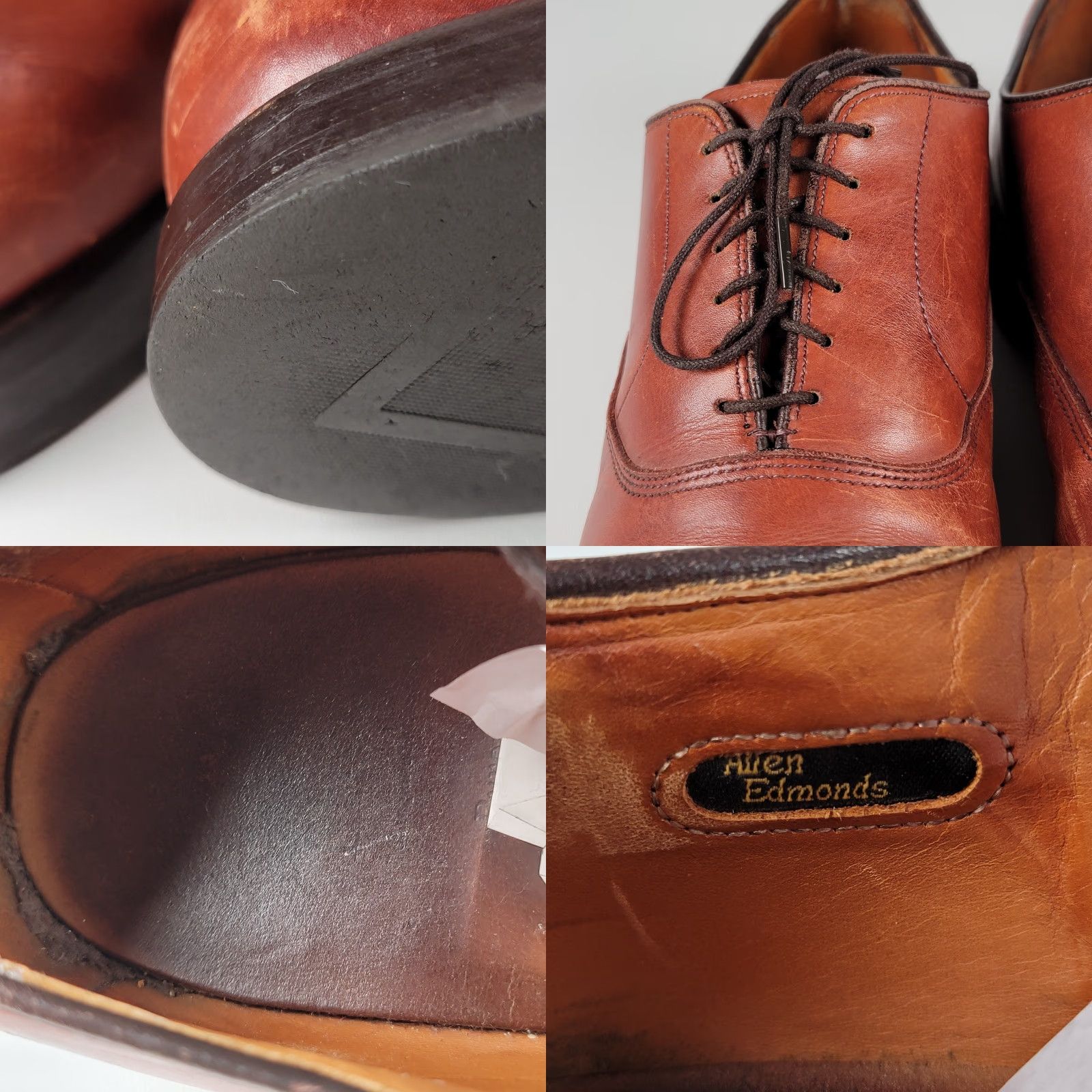 Allen Edmonds Allen Edmonds Byron Cap Toe Oxford Dress Shoes Brown US Size 10 D Men Leather Shoes Size ONE SIZE - 9 Thumbnail