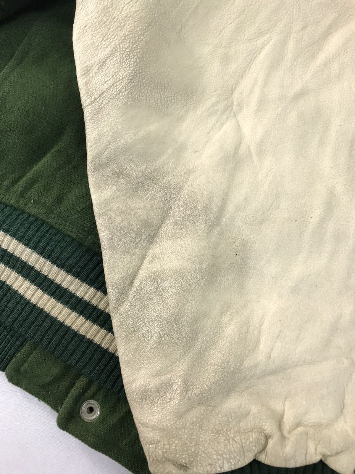 Leather 90s Attribis Traditional Sport Jacket Leather Sleeve Quilted Size US L / EU 52-54 / 3 - 13 Thumbnail