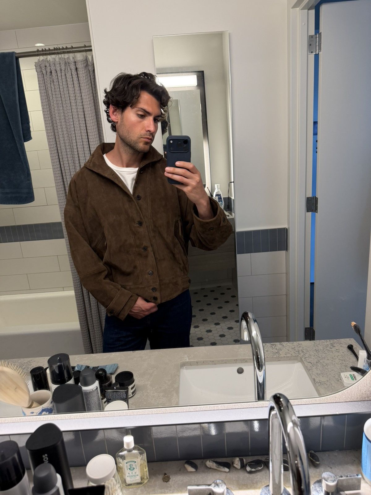 Auralee Auralee Silky Grain Suede Blouson Bomber Jacket $3366 Size US S / EU 44-46 / 1 - 17 Thumbnail