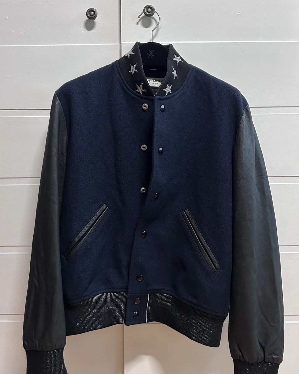 Saint Laurent Paris Hedi Slimane Star Collar Jacket Size US M / EU 48-50 / 2 - 1 Thumbnail