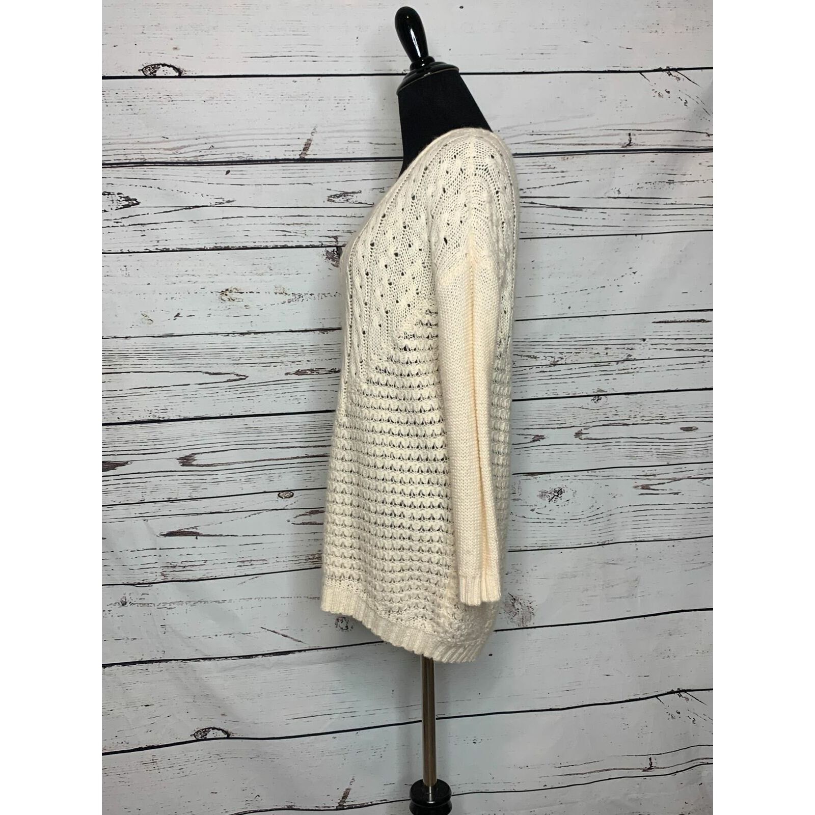 Lucky Brand Lucky Brand cream long sleeves sweater size medium Size M / US 6-8 / IT 42-44 - 8 Thumbnail