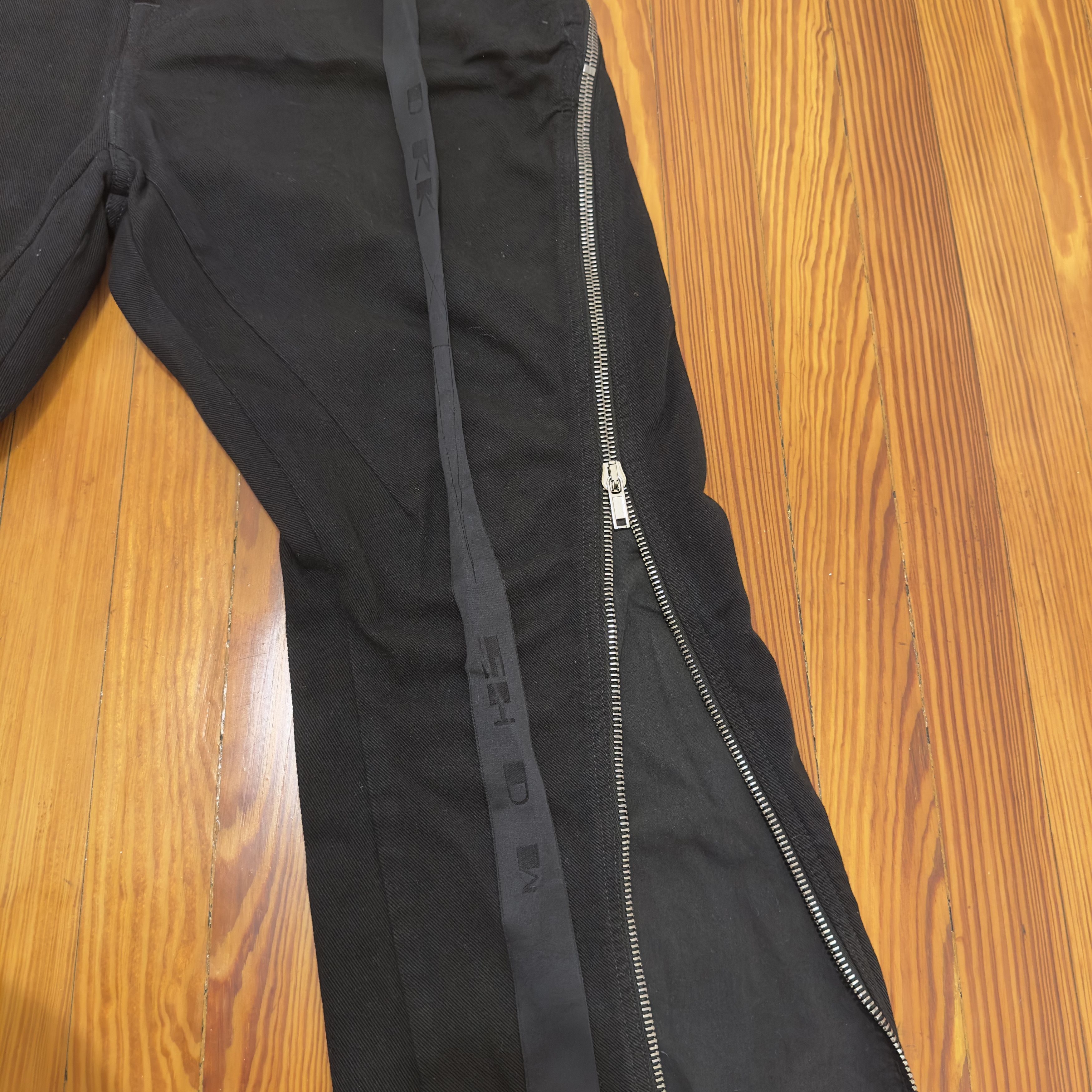 Rick Owens RICK OWENS ZIP-DETAIL FLARED TROUSERS Size US 33 - 3 Thumbnail