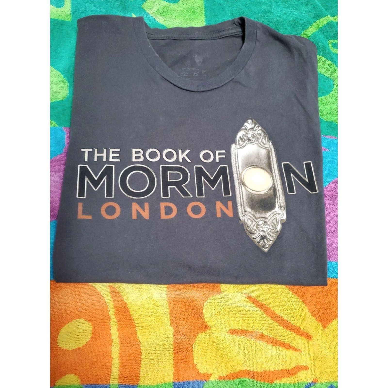Parker The Book Of Mormon T-Shirt Gray Graphic Tee Mens SZ S Short Sleeve Regular 100% Cotton God’s Favorite Musical Broadway Size US S / EU 44-46 / 1 - 6 Thumbnail