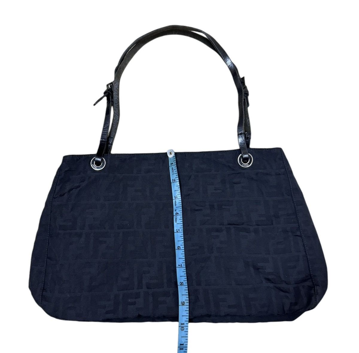 Fendi Authentic🔥Fendi Zucca Black Canvas Tote Bag Size ONE SIZE - 17 Thumbnail